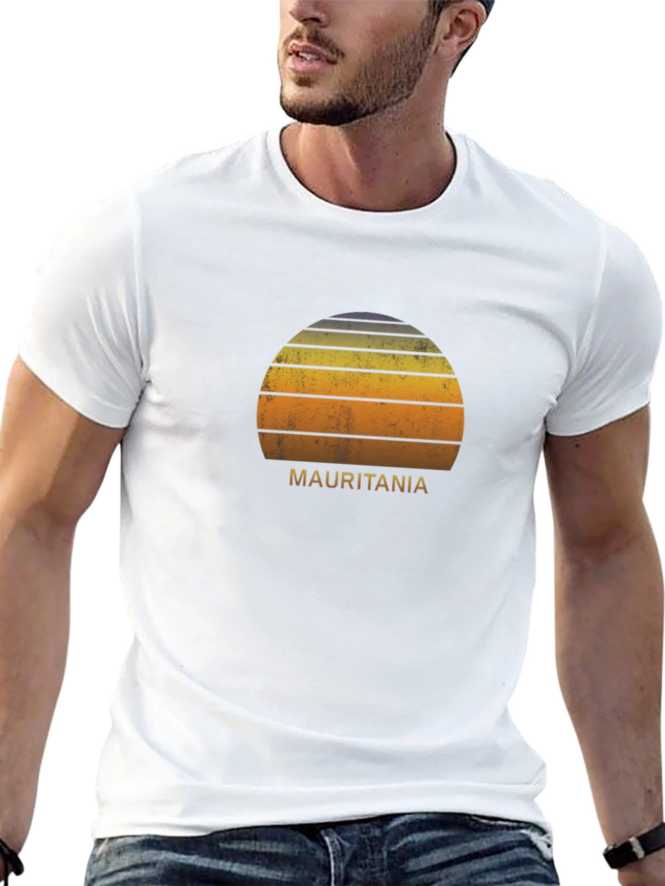 Mauritania Sunset Graphic T-Shirt