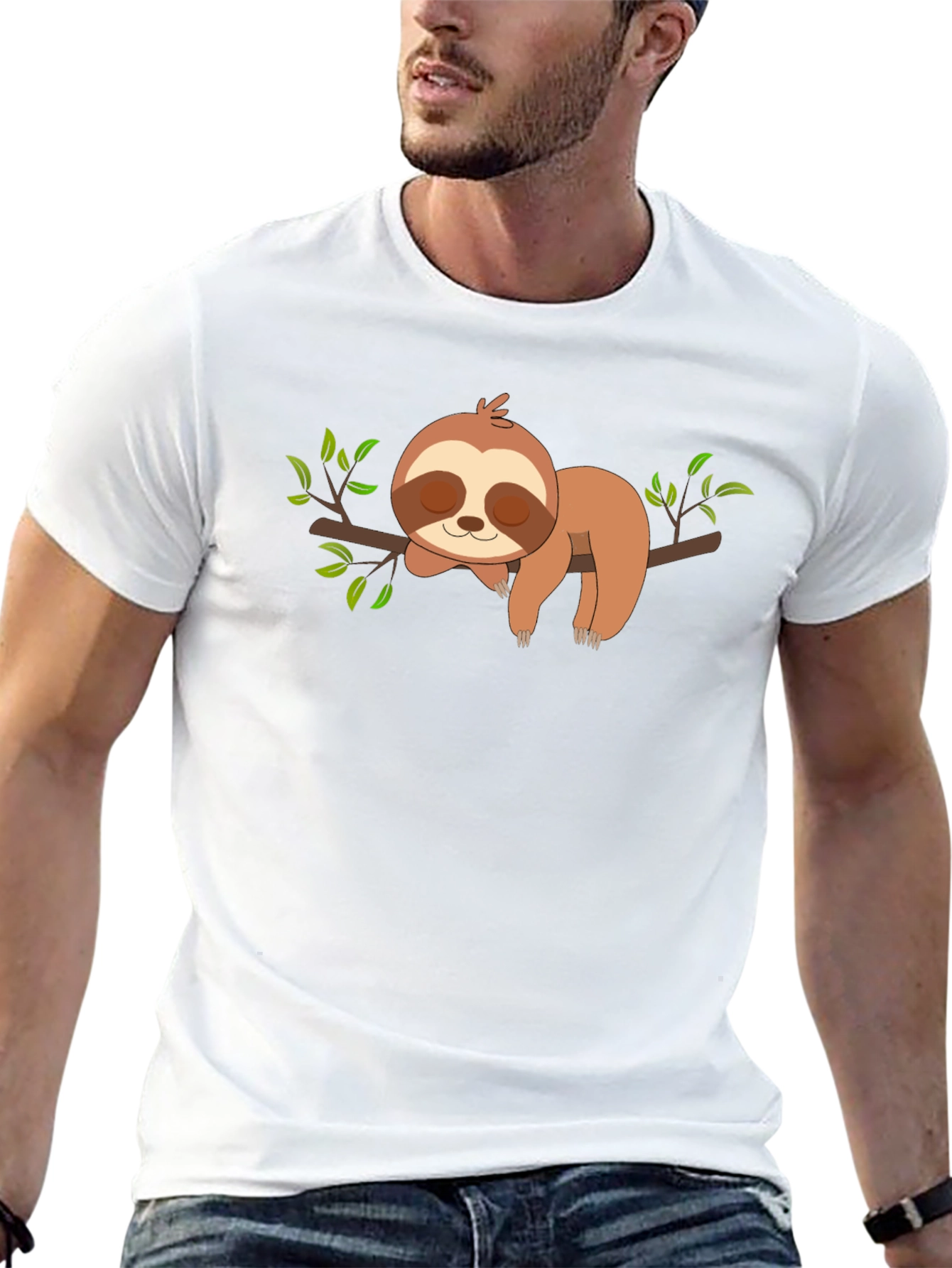 Cute Sloth T-Shirt - Relaxed Style