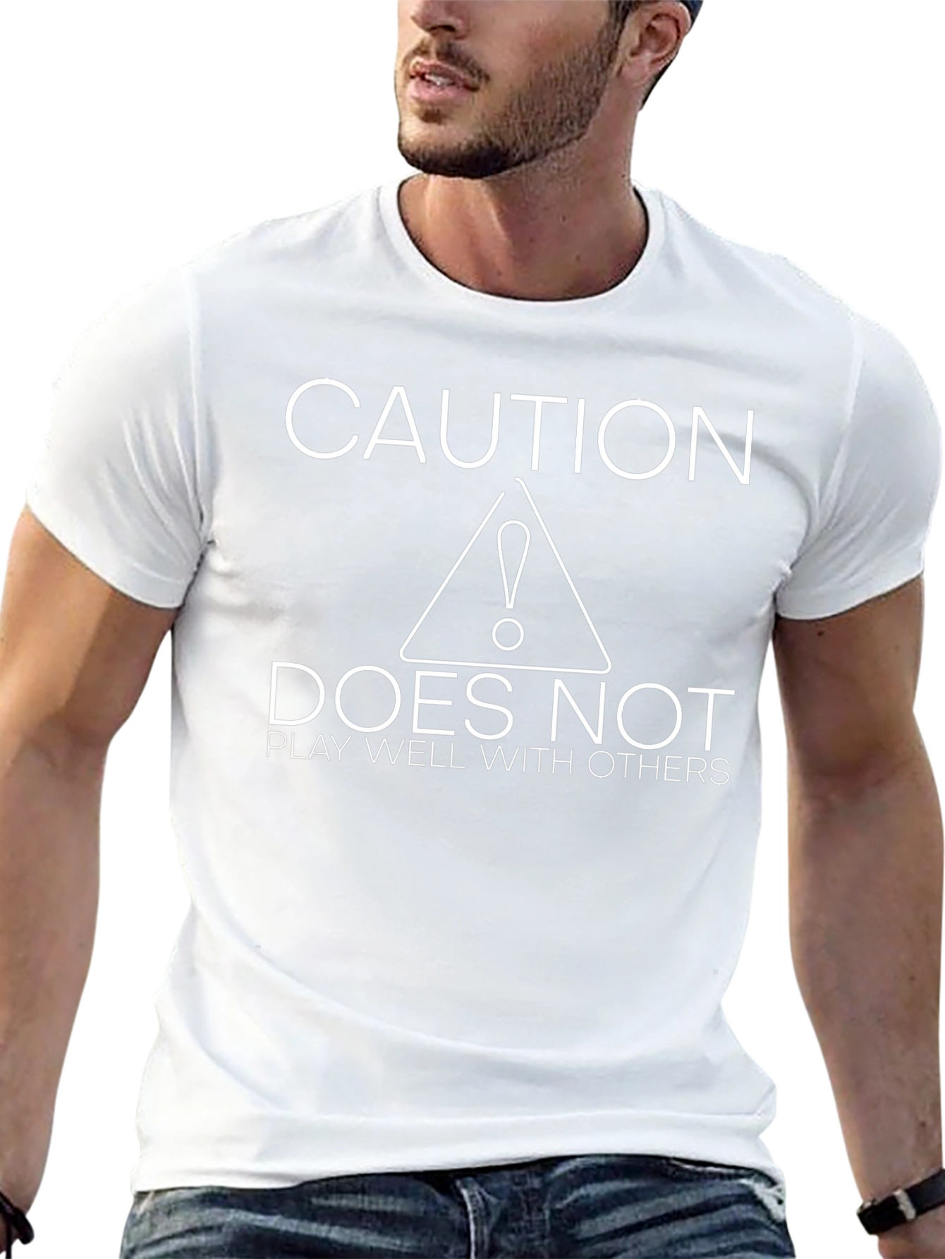 Caution: Does Not Play Well With Others Graphic T-Shirt