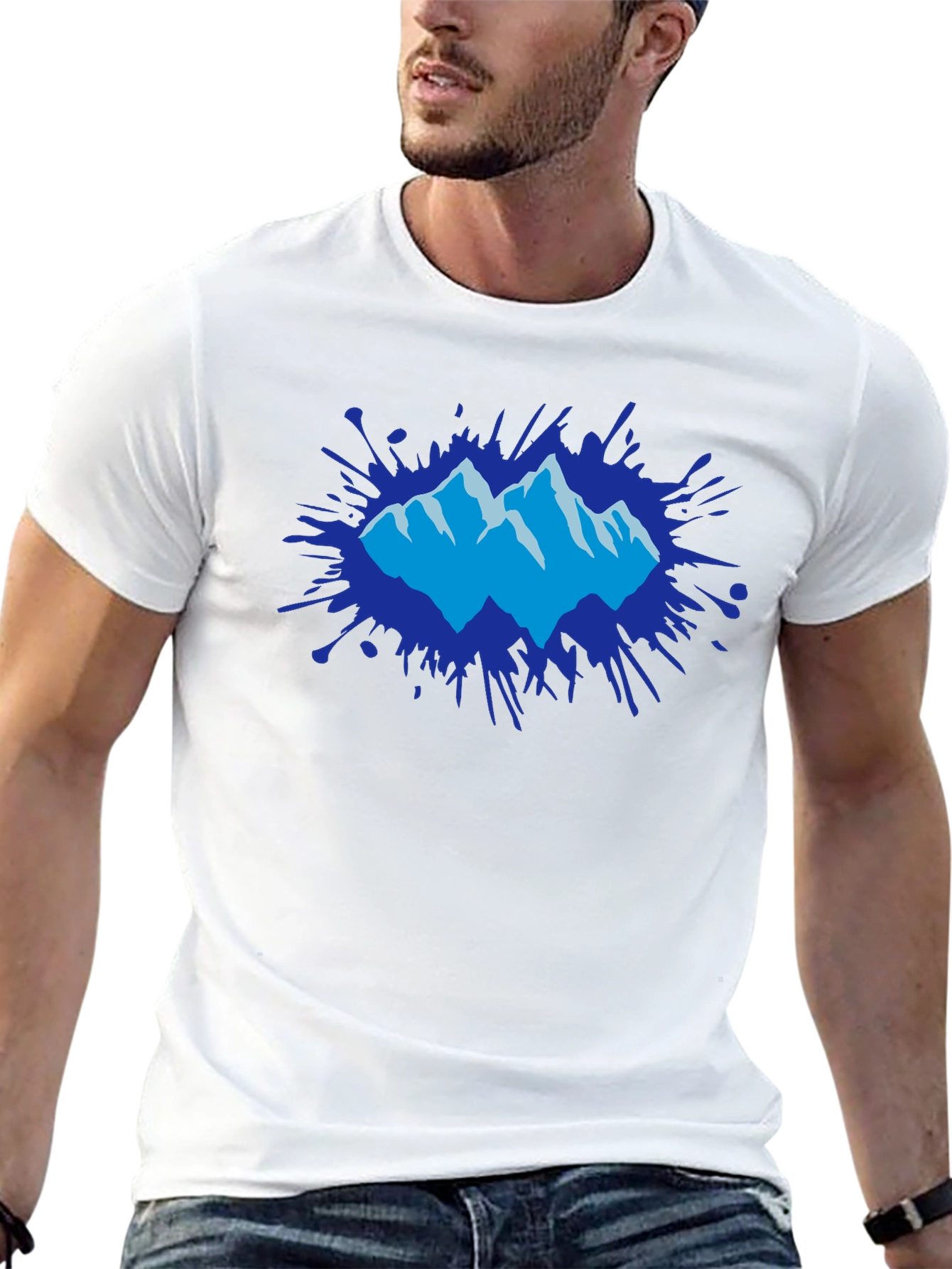 Mountain Splatter Graphic Tee