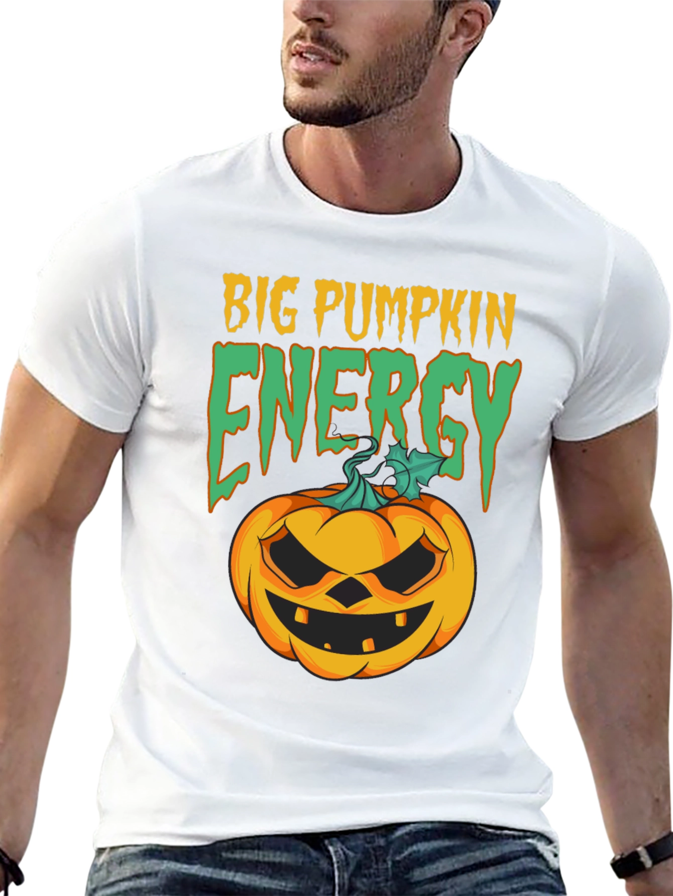 Big Pumpkin Energy Halloween T-Shirt