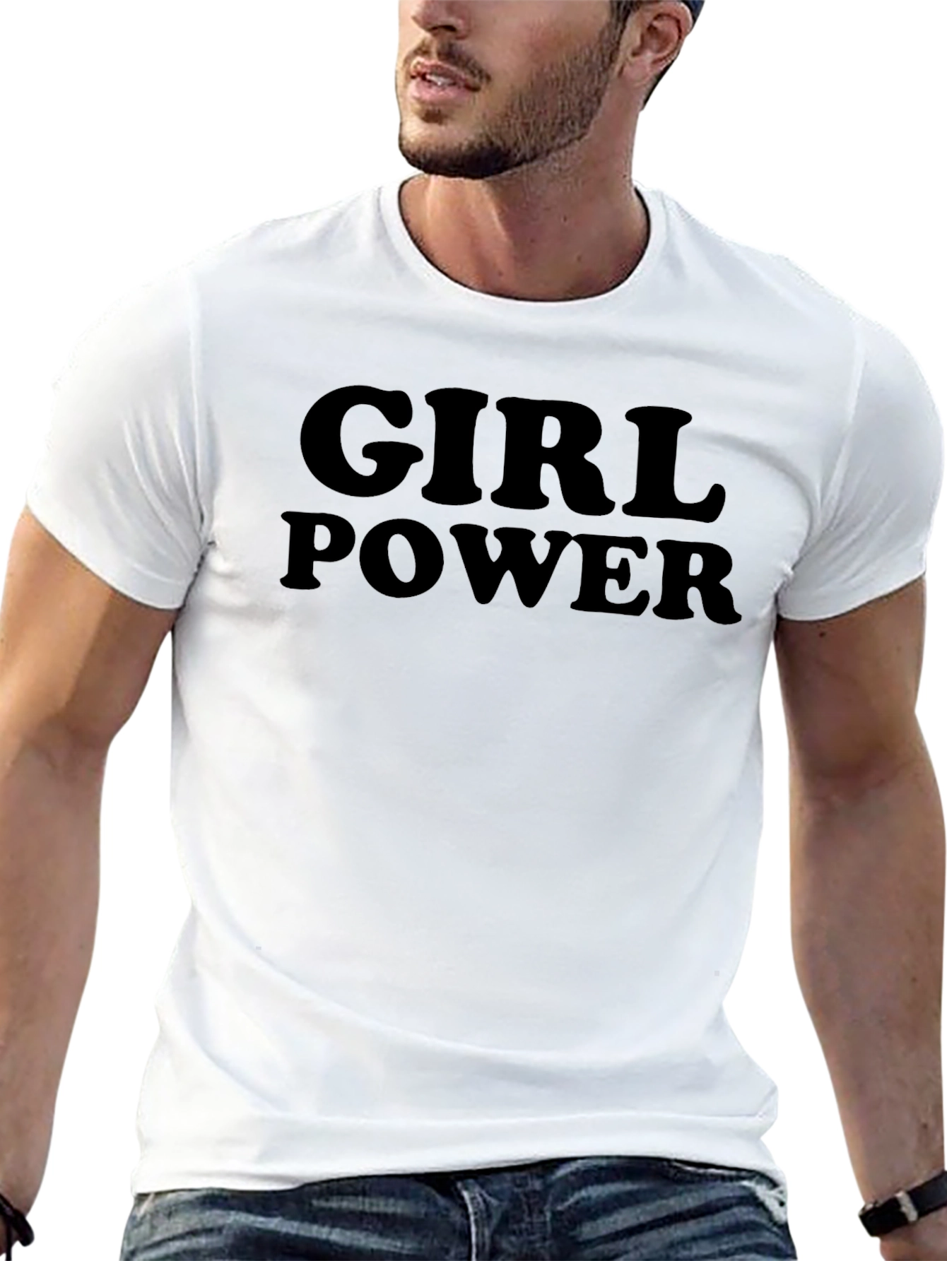 Girl Power T-Shirt - Black Graphic Tee
