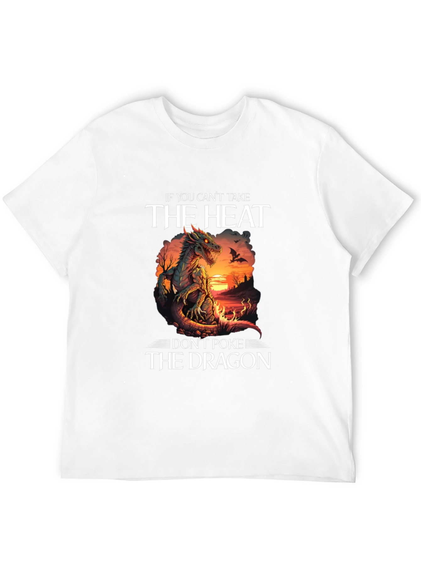 Dragon Heat Graphic Tee - Dont Poke the Dragon