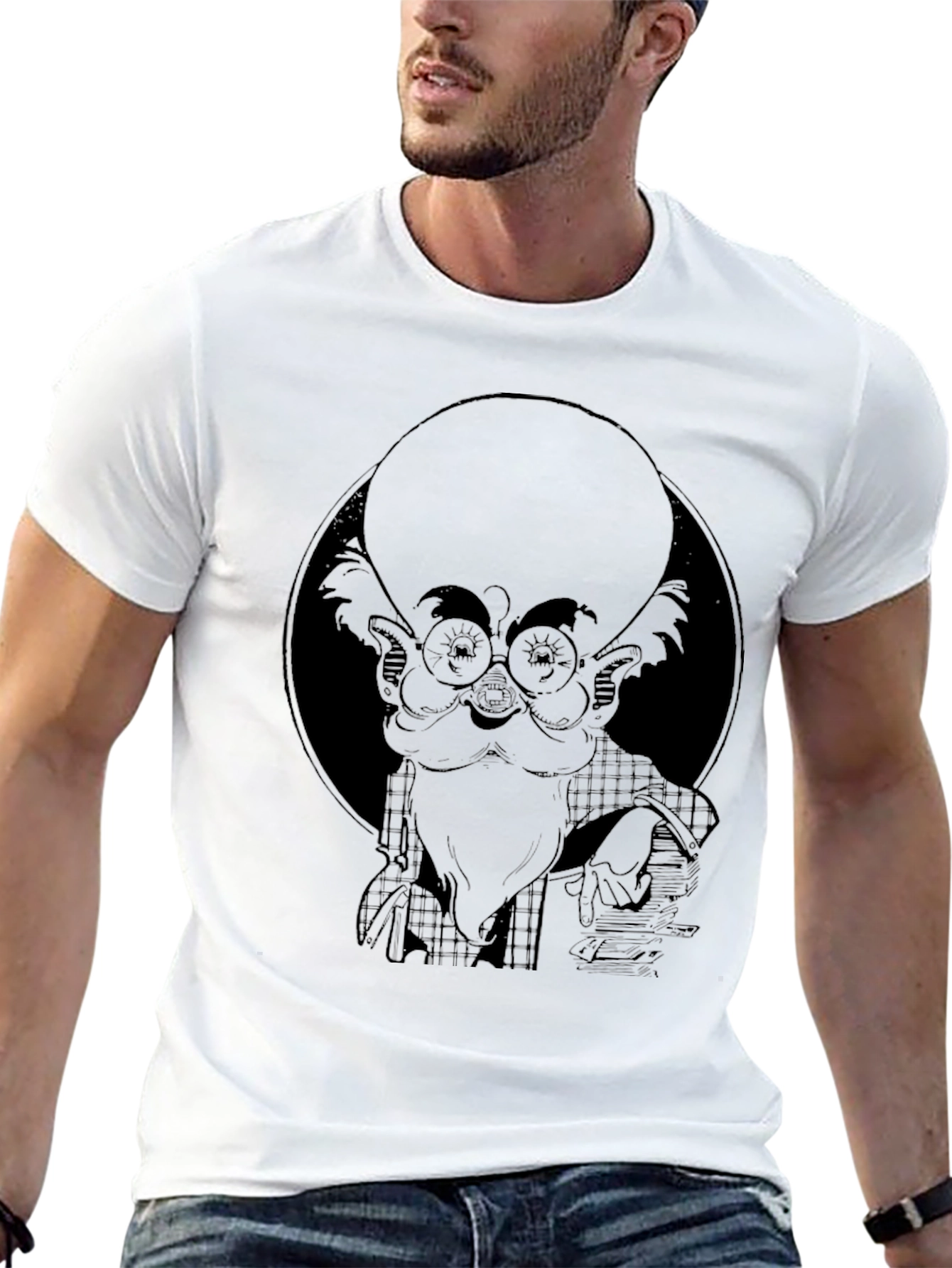 Cartoon Character Graphic Print T-Shirt
