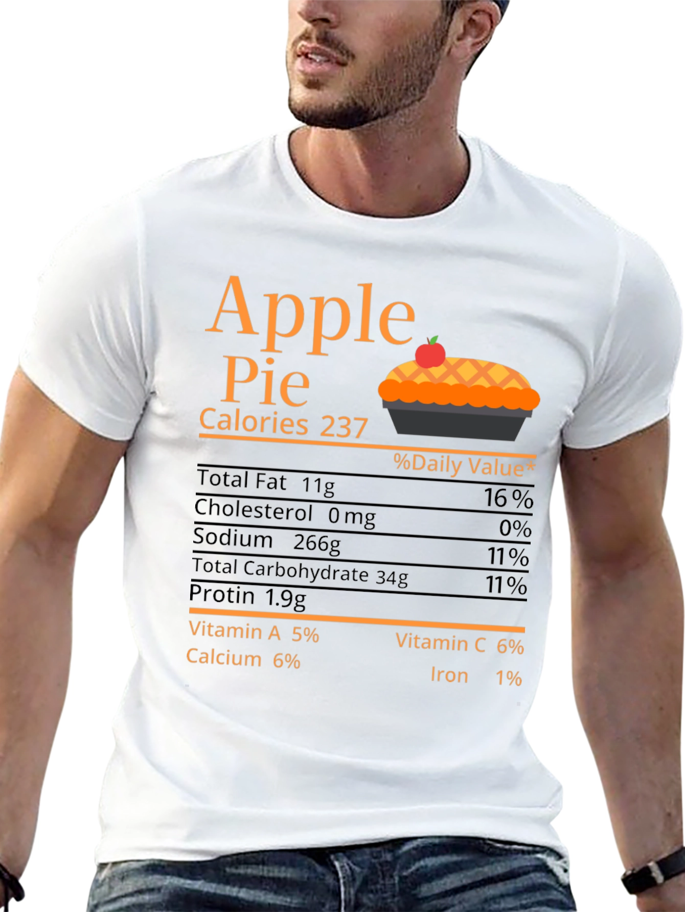 Apple Pie Calories Graphic T-Shirt
