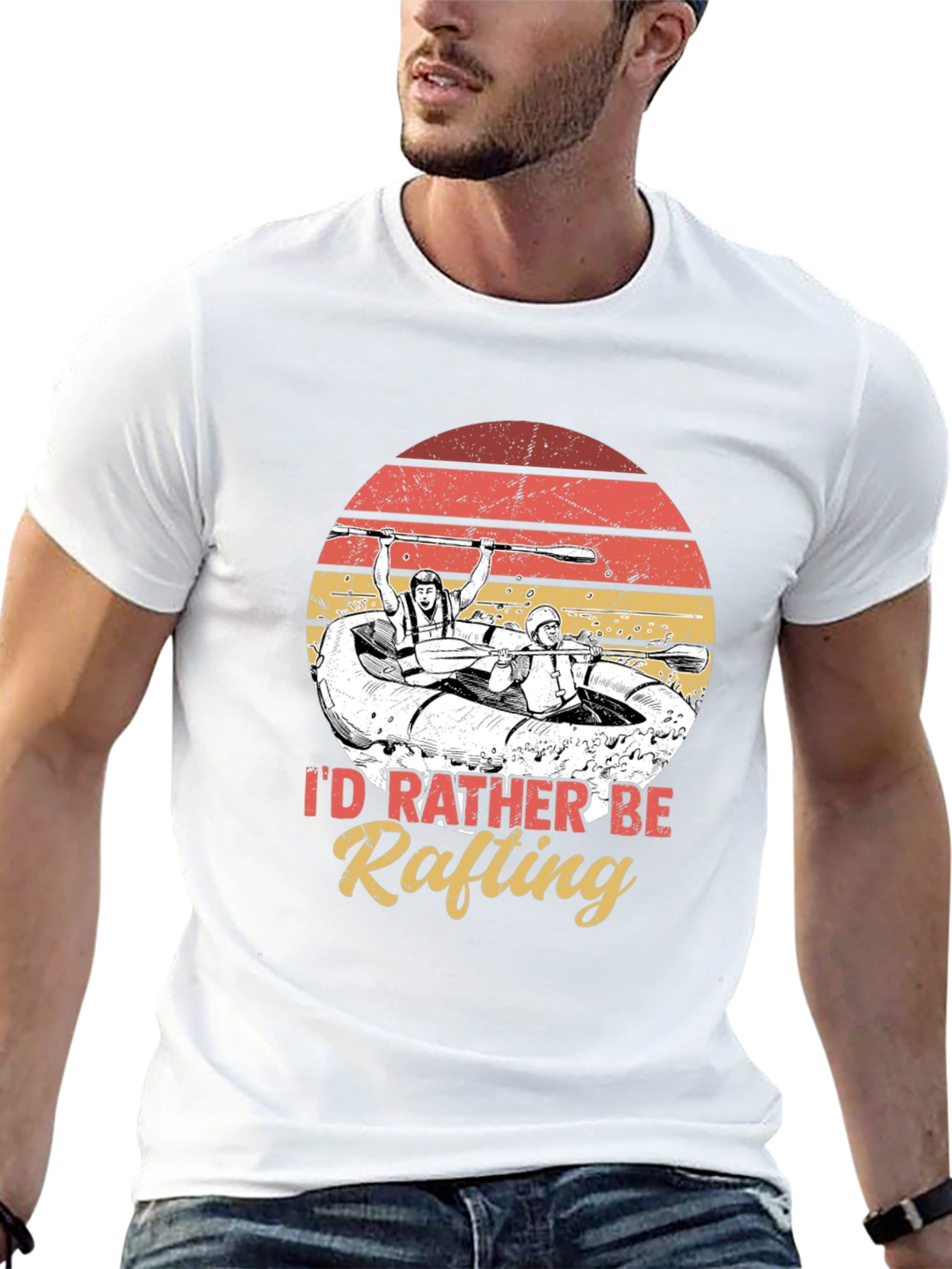 Id Rather Be Rafting Graphic Tee