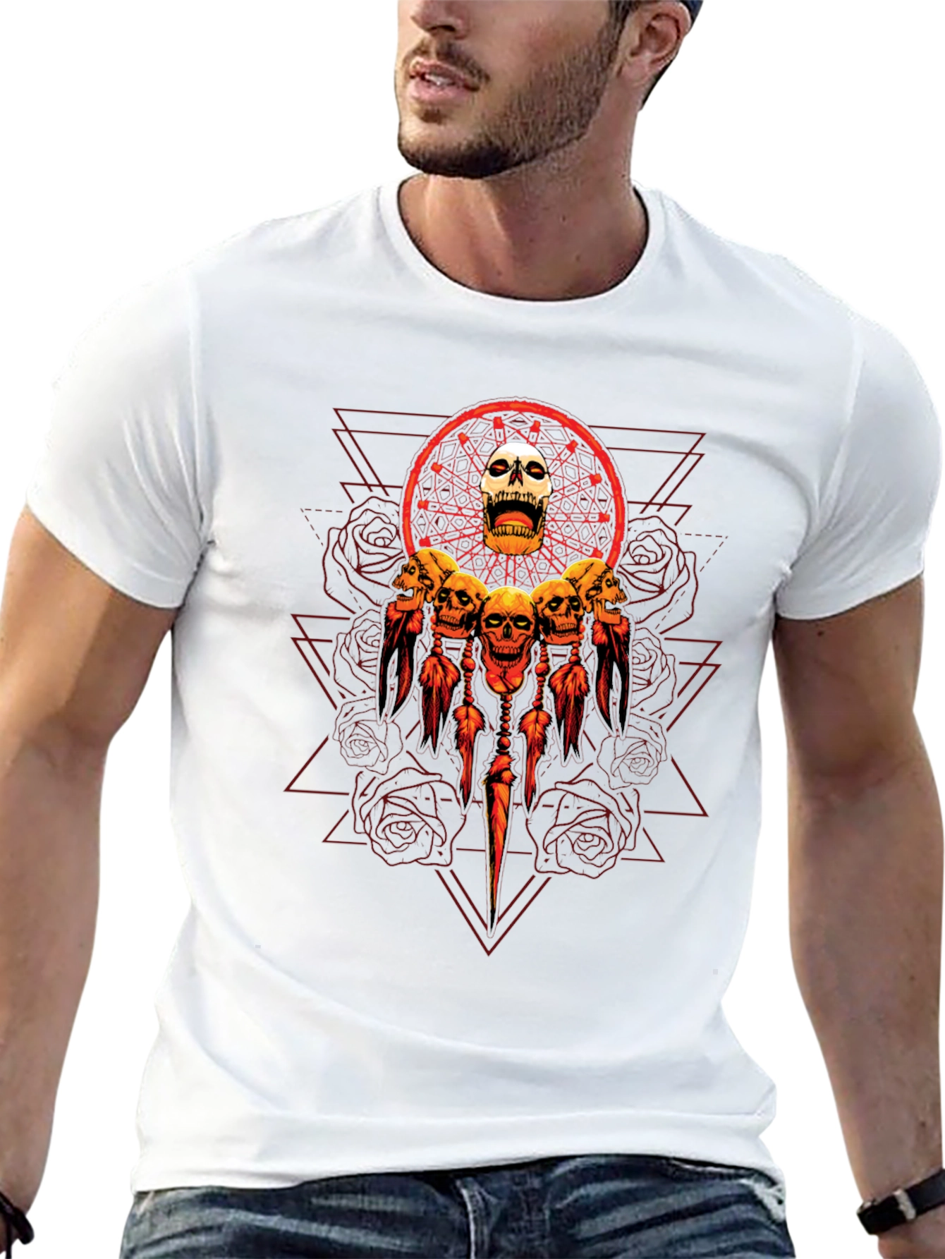 Skull Dreamcatcher Graphic Tee