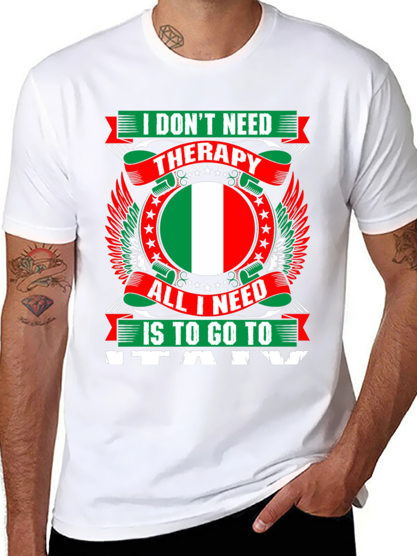 Italy Therapy Graphic T-Shirt