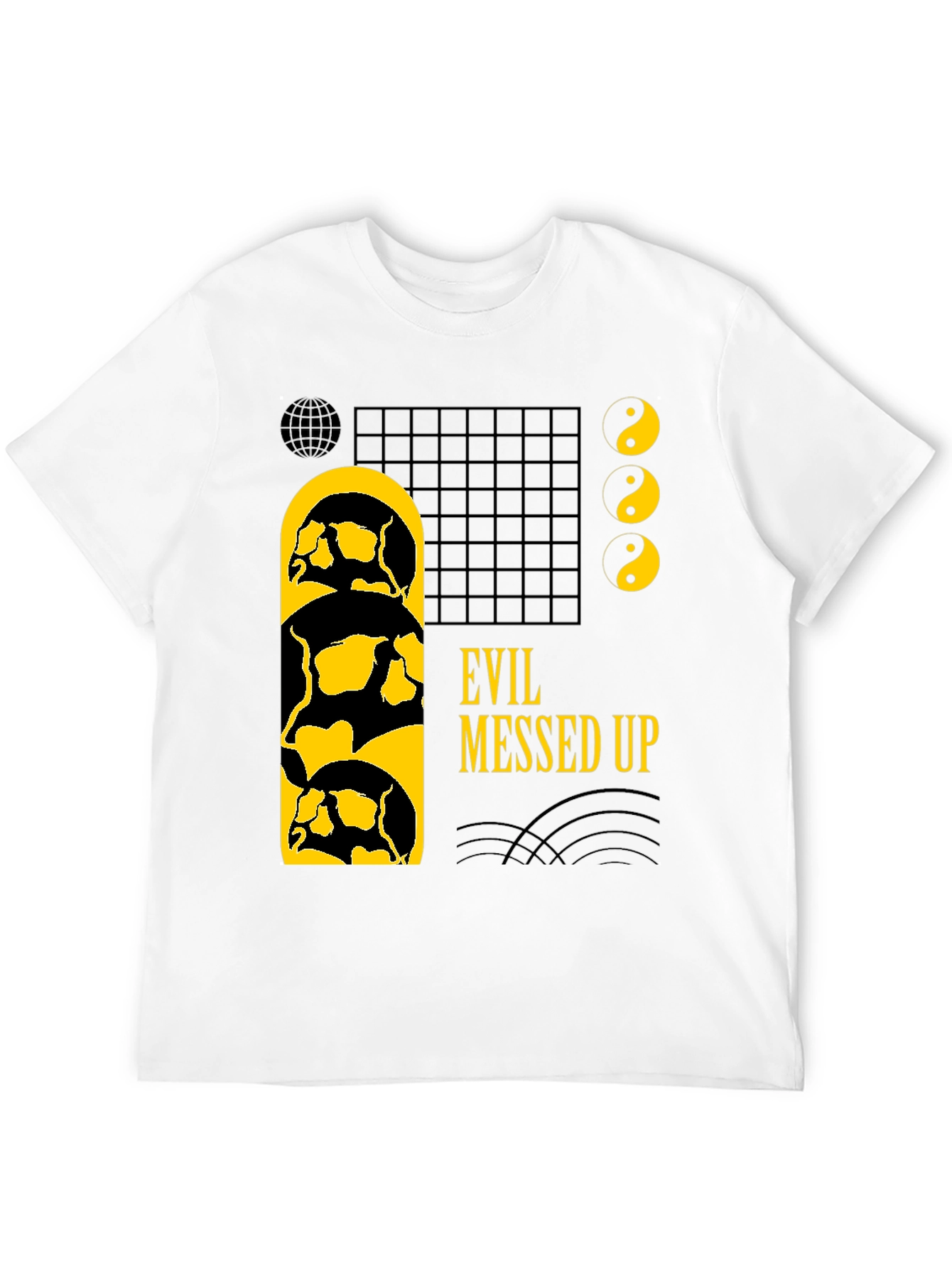 Evil Messed Up Black Graphic Tee