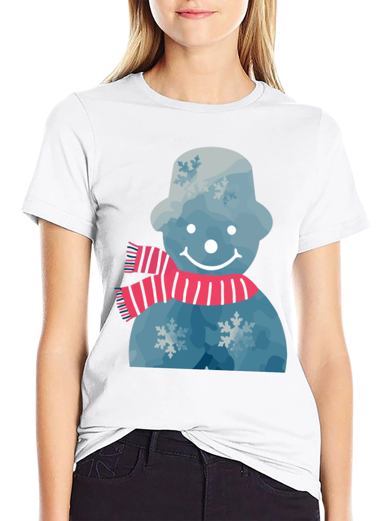 Snowman Graphic Tee - Winter Holiday Festive Shirt