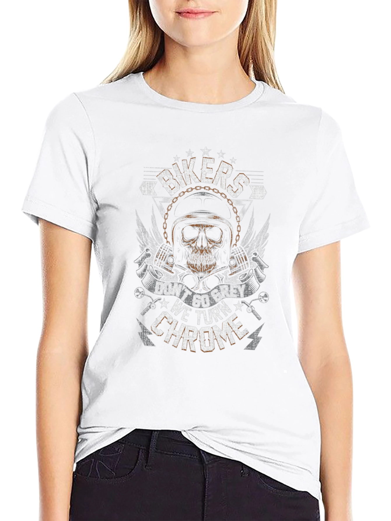 Bikers Dont Go Grey T-Shirt