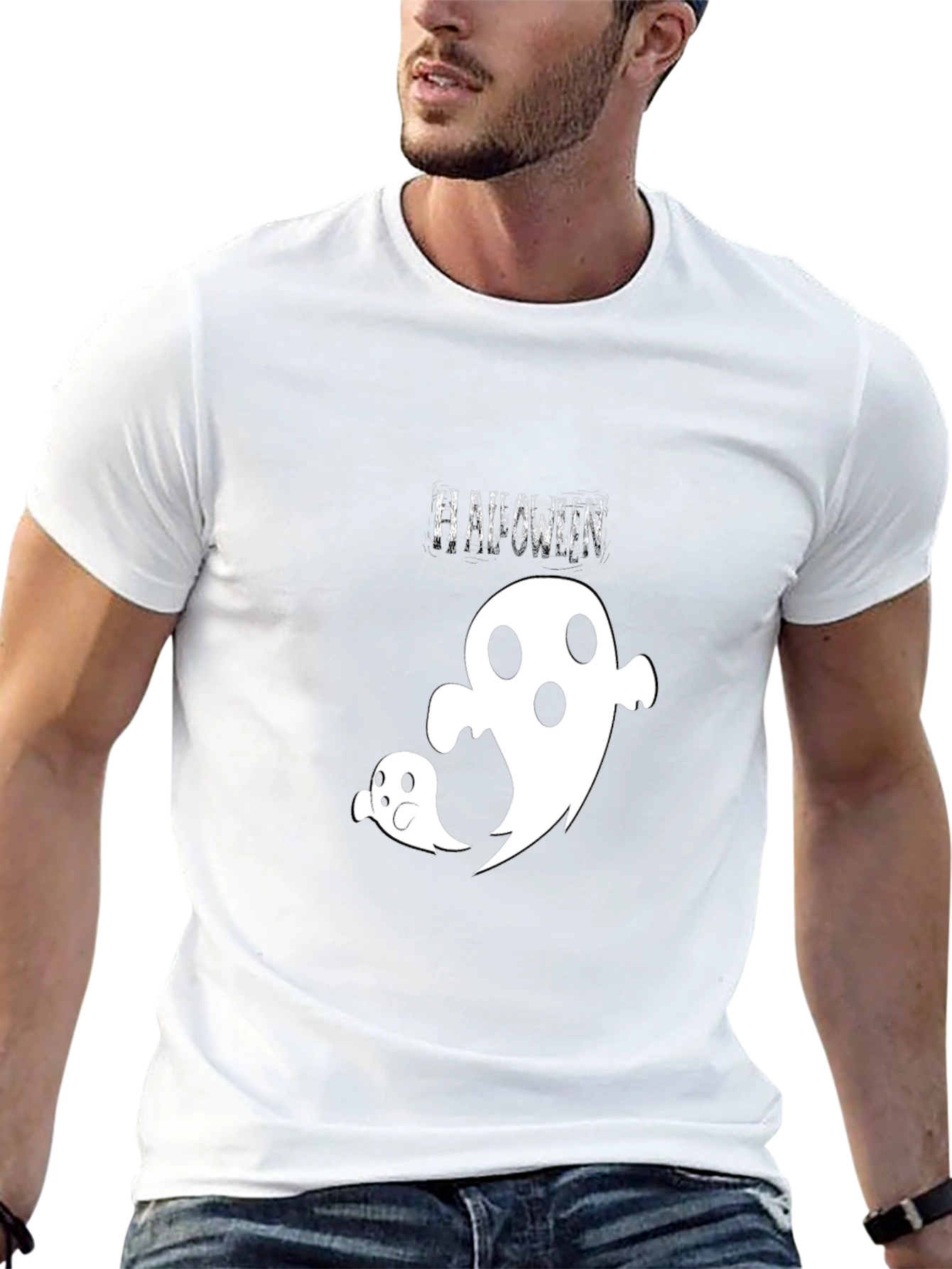 Halloween Ghost T-Shirt - Spooky Season Apparel
