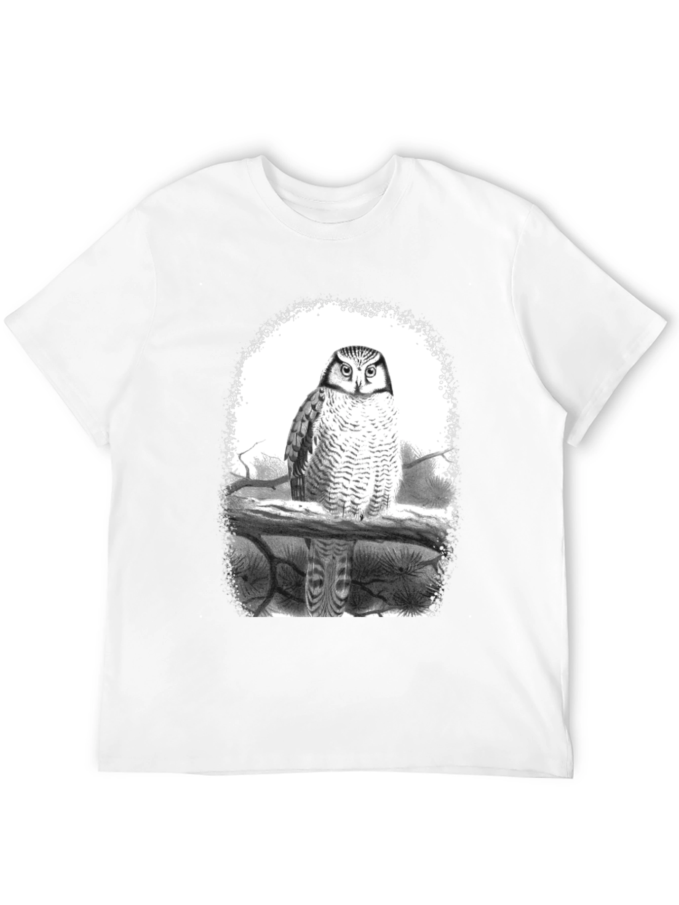 Owl Graphic Tee - Black Cotton Blend