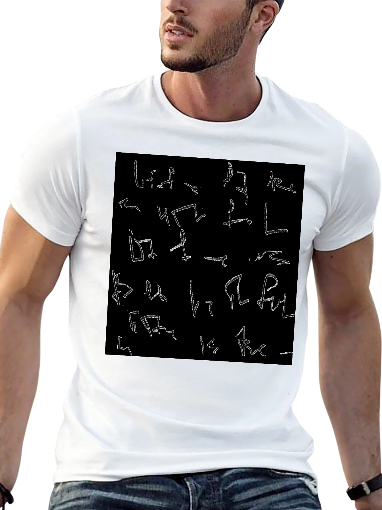 Abstract Symbol Black T-Shirt