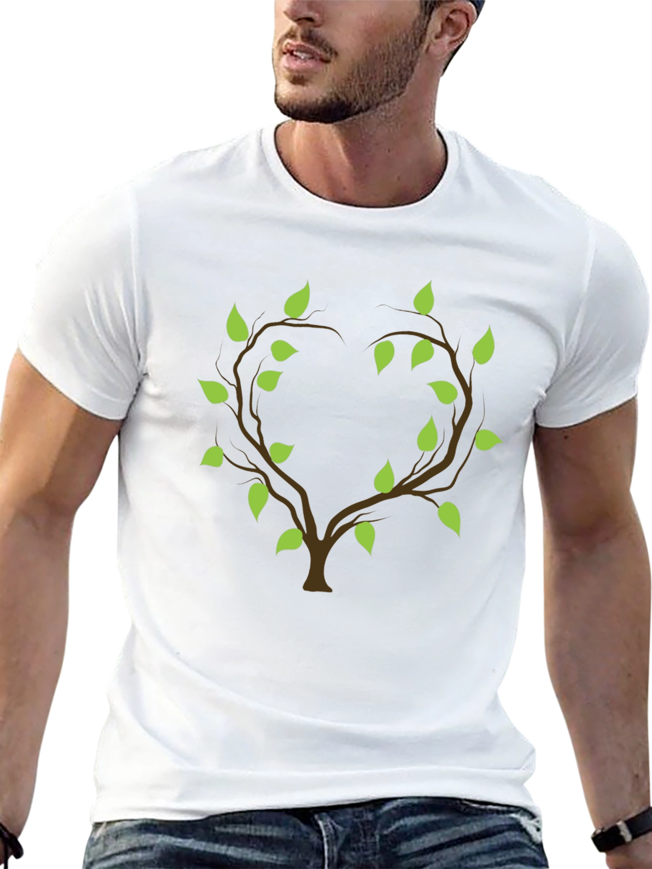 Heart Tree Graphic Tee - Nature Inspired Design