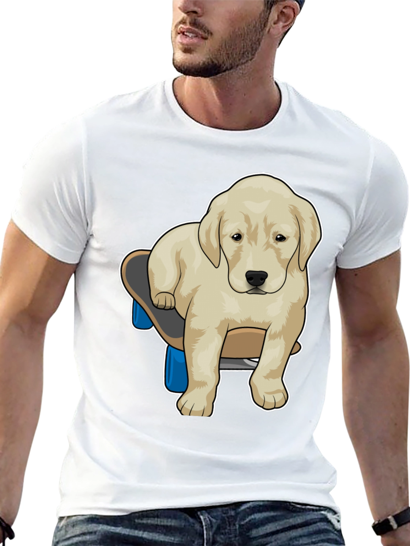 Skateboarding Dog Graphic Tee