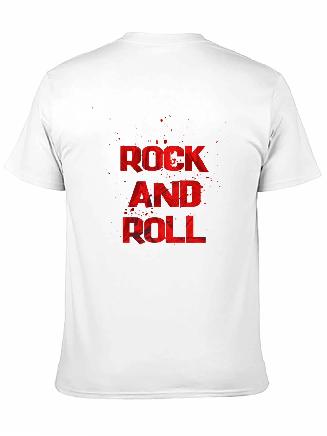 Rock and Roll Graphic Tee - Black Cotton T-Shirt