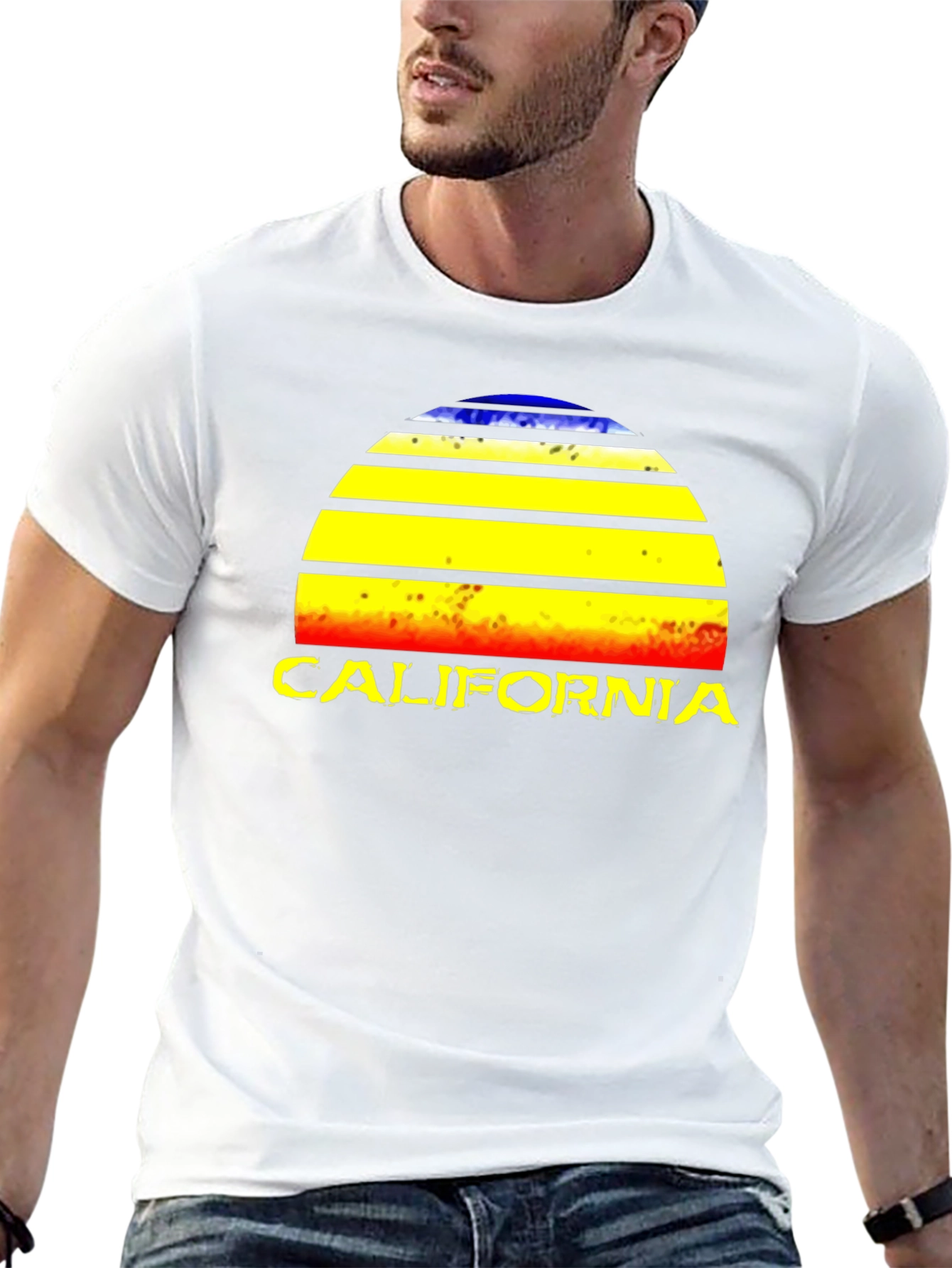 California Sunset Graphic T-Shirt - Retro Style Tee