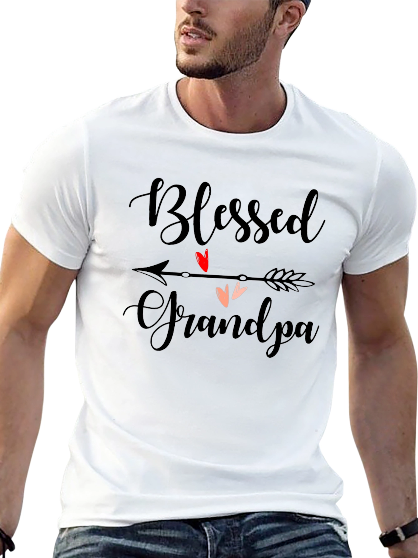 Blessed Grandpa Graphic Tee - Perfect Grandparent Gift