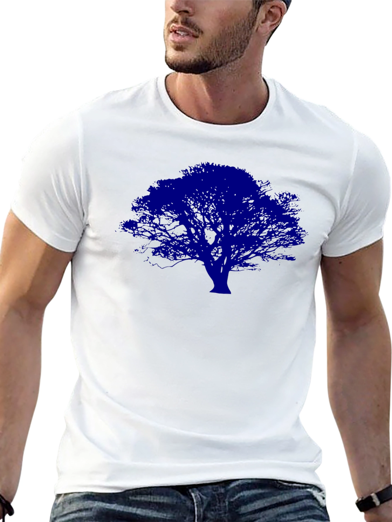 Blue Tree Graphic T-Shirt