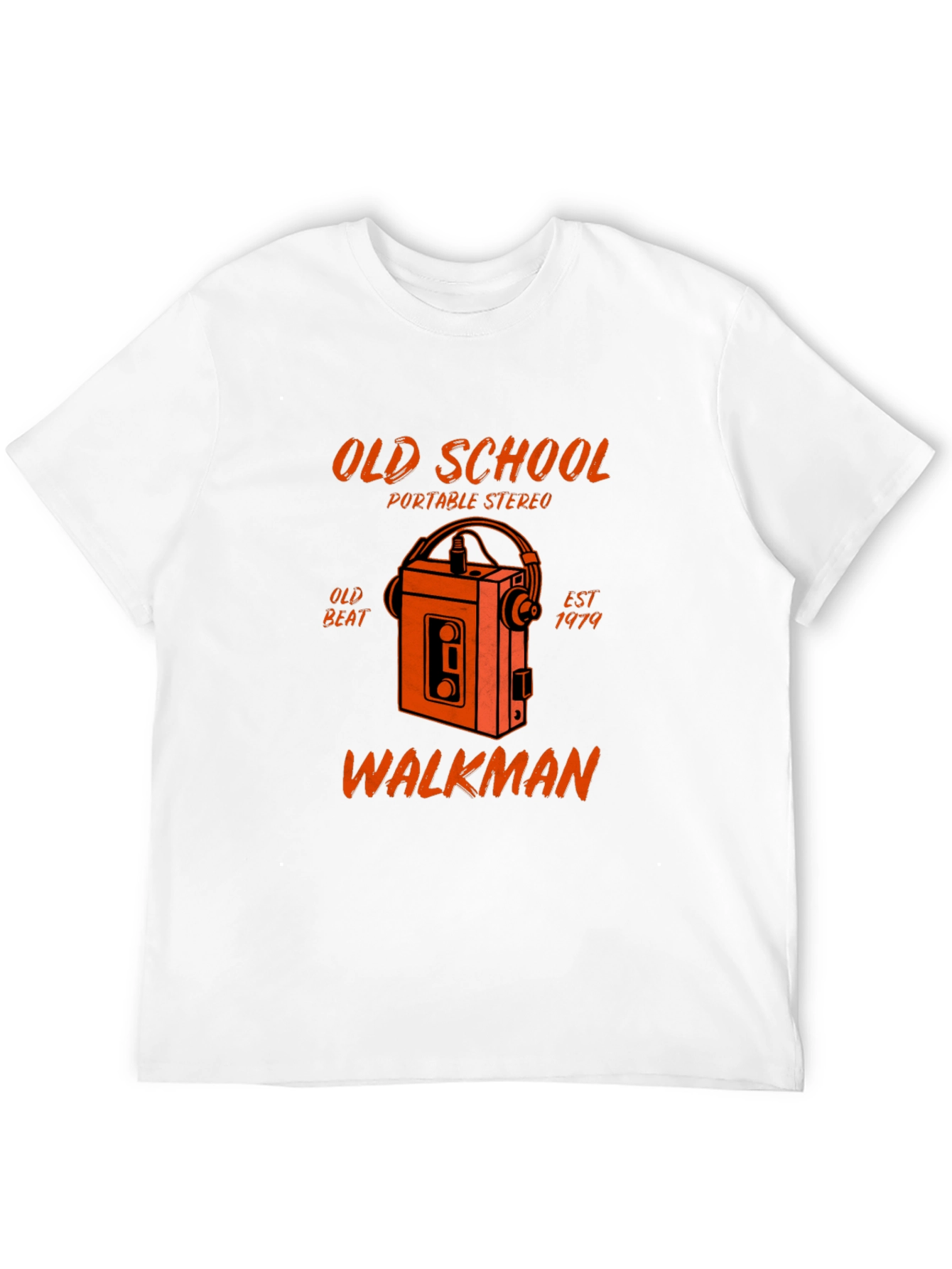 Old School Walkman T-Shirt - Retro Portable Stereo