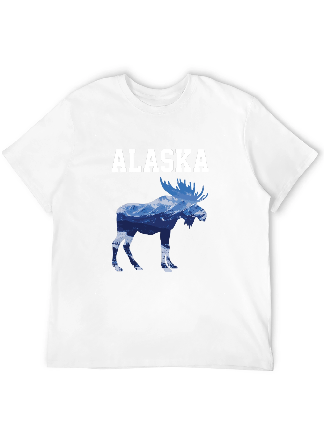 Alaska Moose Mountain Graphic Tee - Black