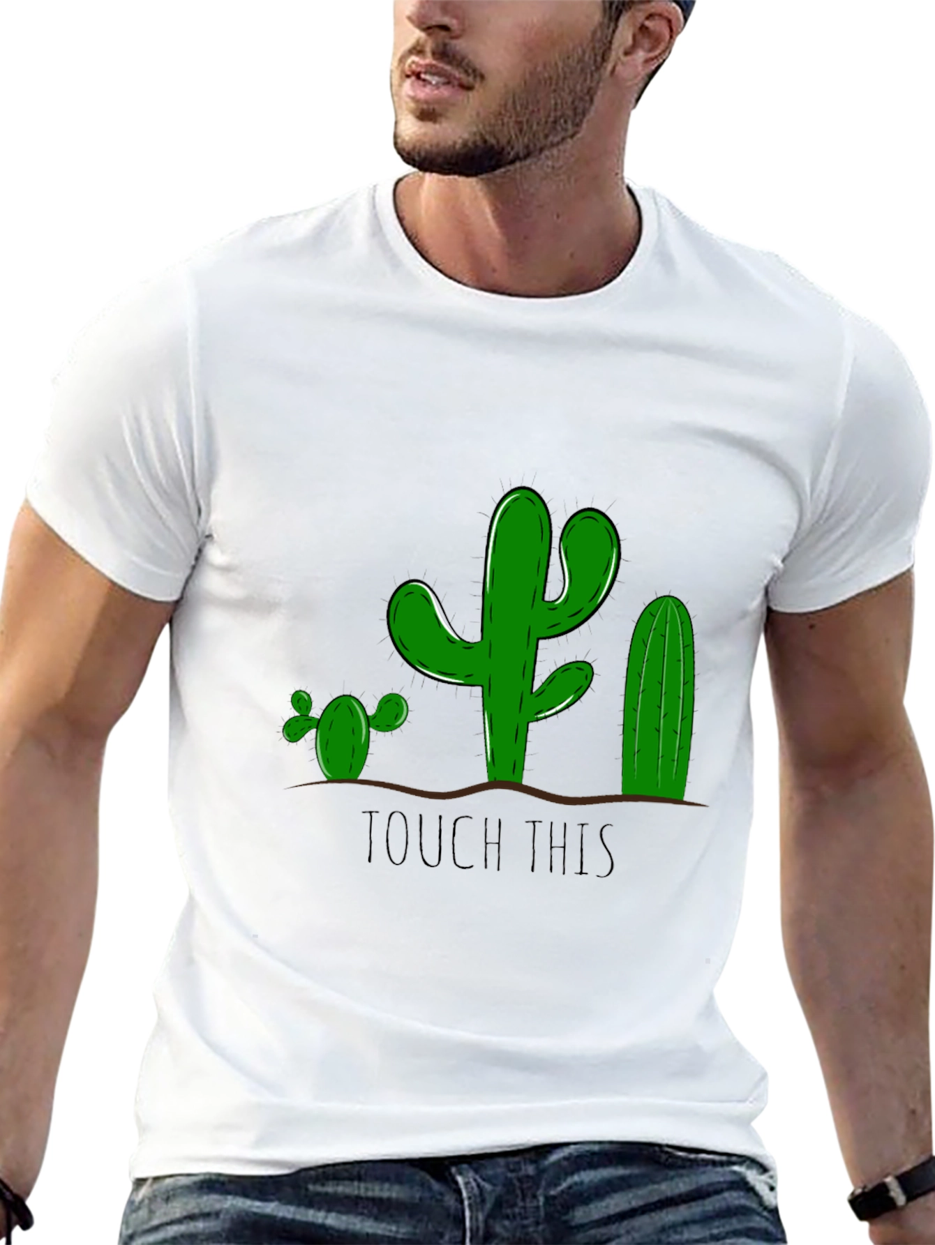 Cactus Graphic Tee - Funny Touch This Design
