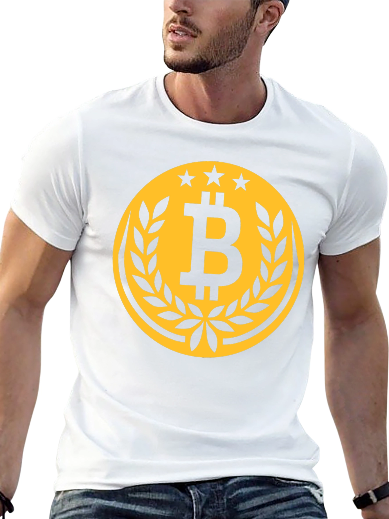 Bitcoin Logo Graphic Tee - Crypto Currency Shirt