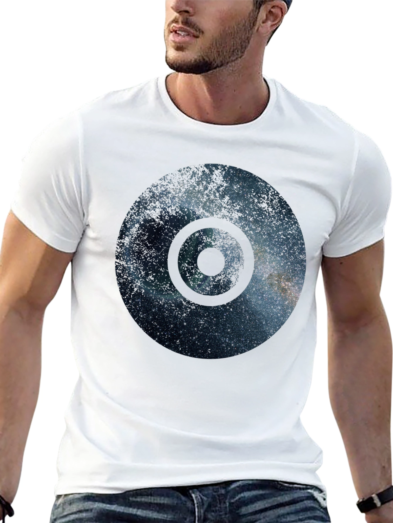 Galaxy Circle Black T-Shirt