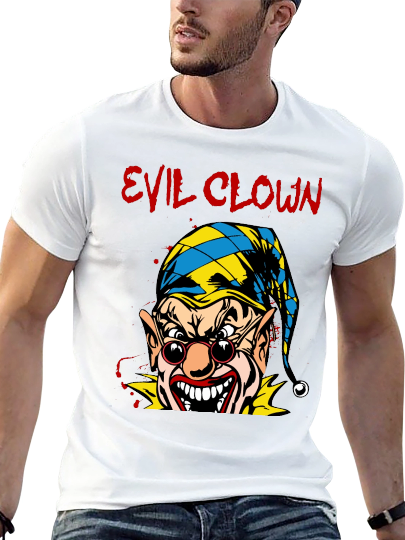 Evil Clown Graphic T-Shirt