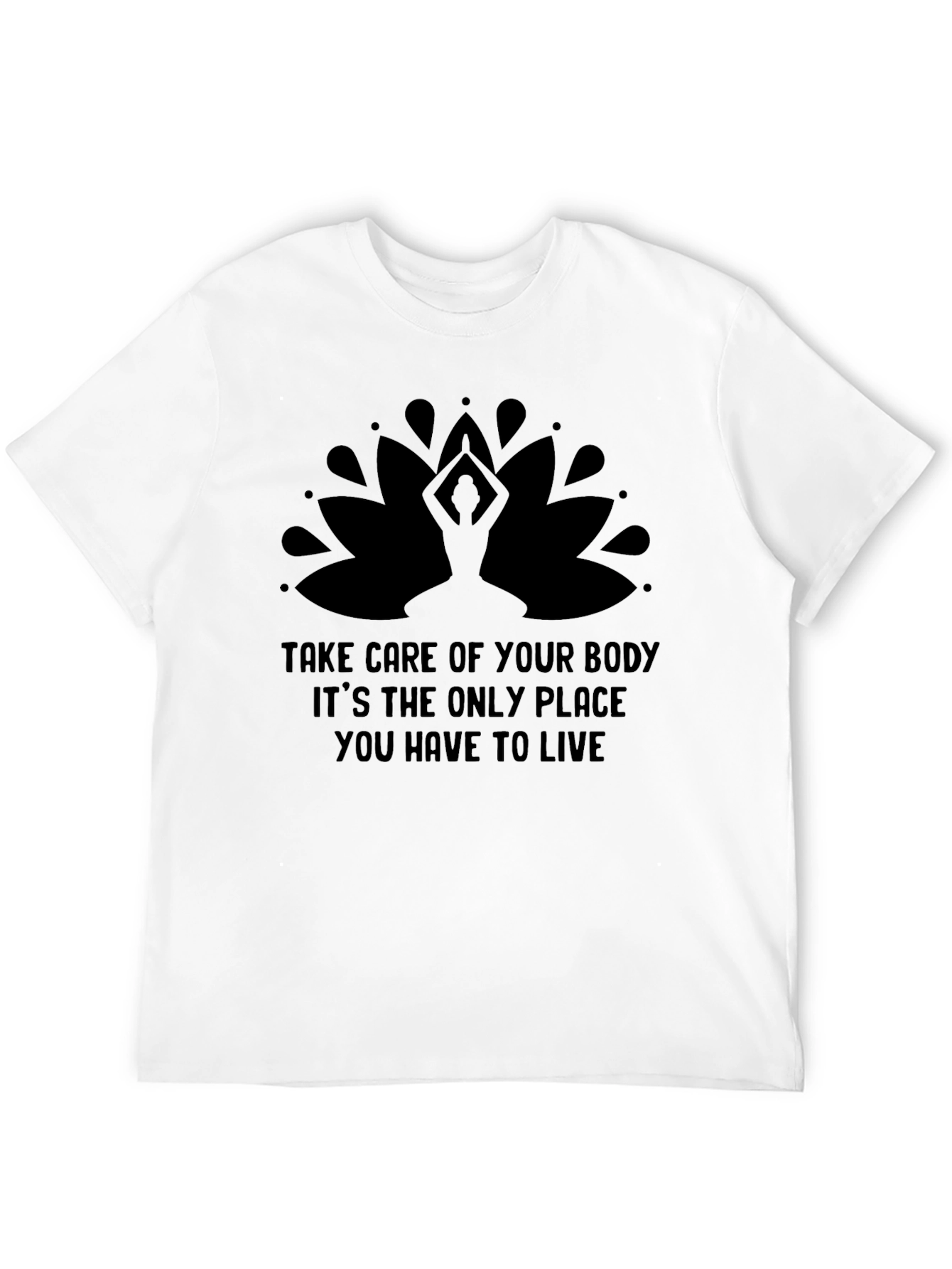 Mindful Yoga T-Shirt: Body Is Your Place To Live
