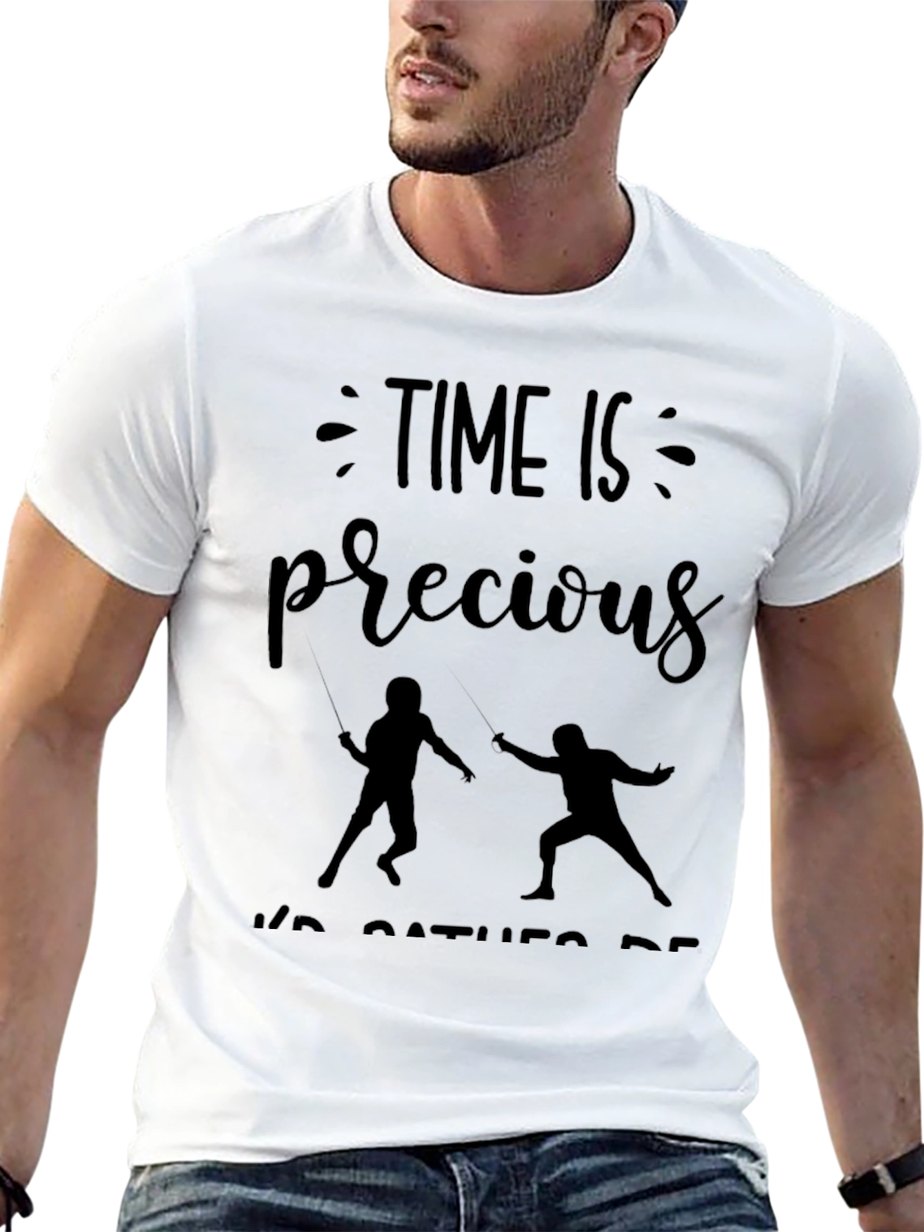 Time Is Precious Fencing T-Shirt