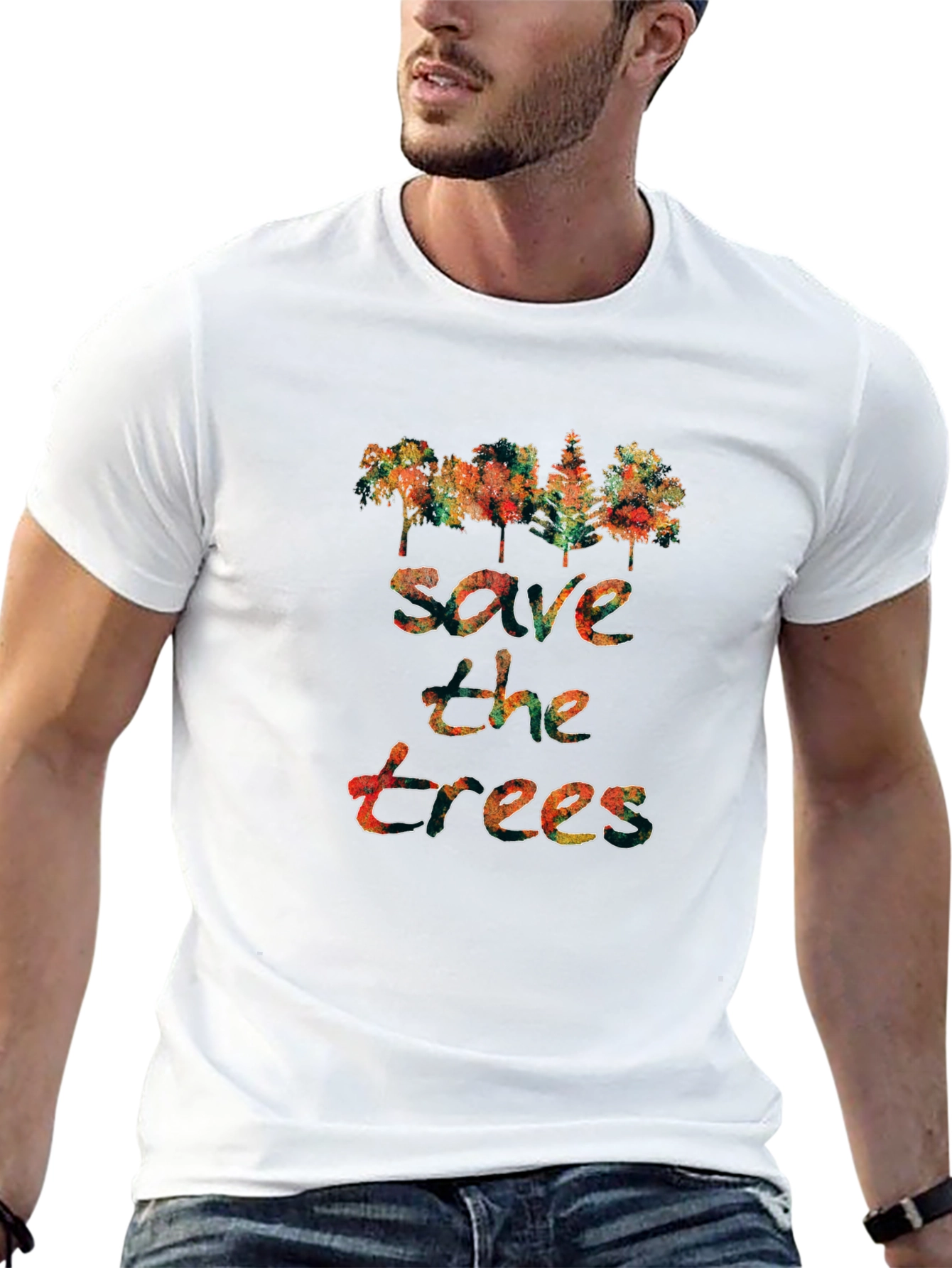 Save The Trees Graphic Tee - Eco-Friendly Fashion