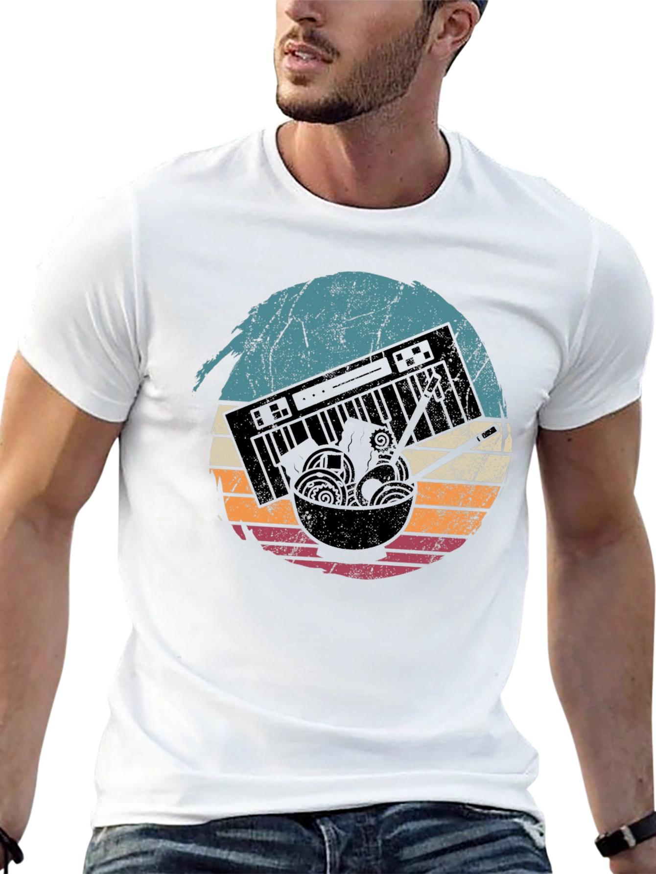 Retro Ramen Keyboard T-Shirt