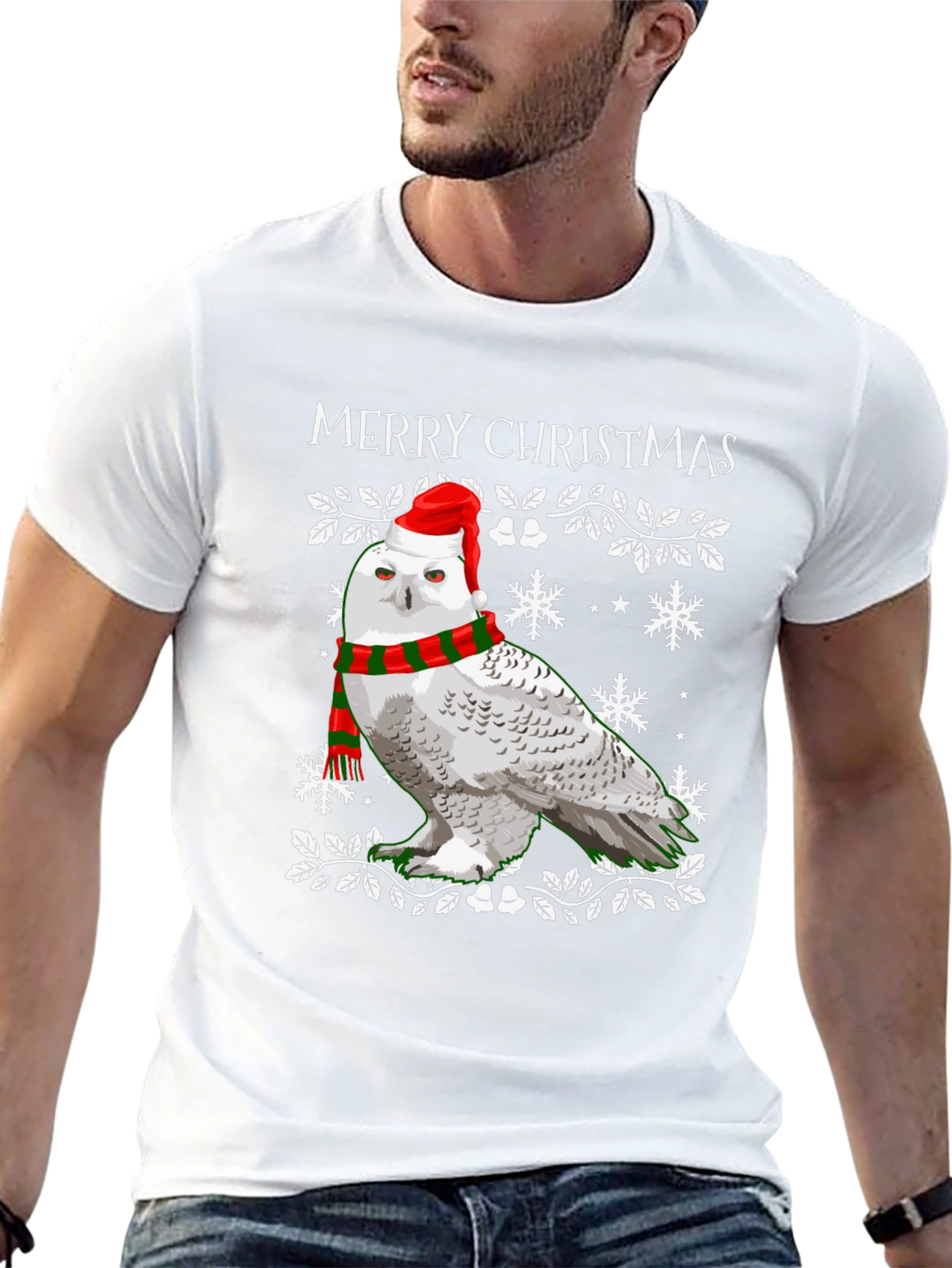 Christmas Owl T-Shirt - Holiday Festive Wear
