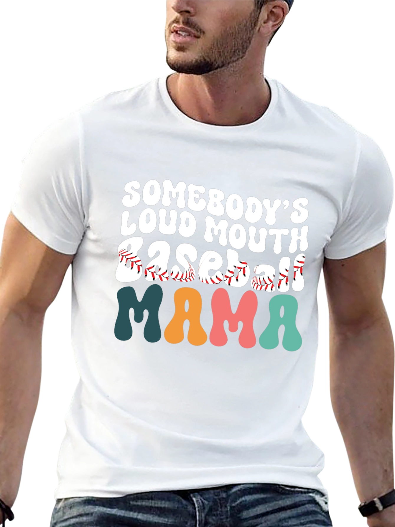 Baseball Mama Graphic T-Shirt