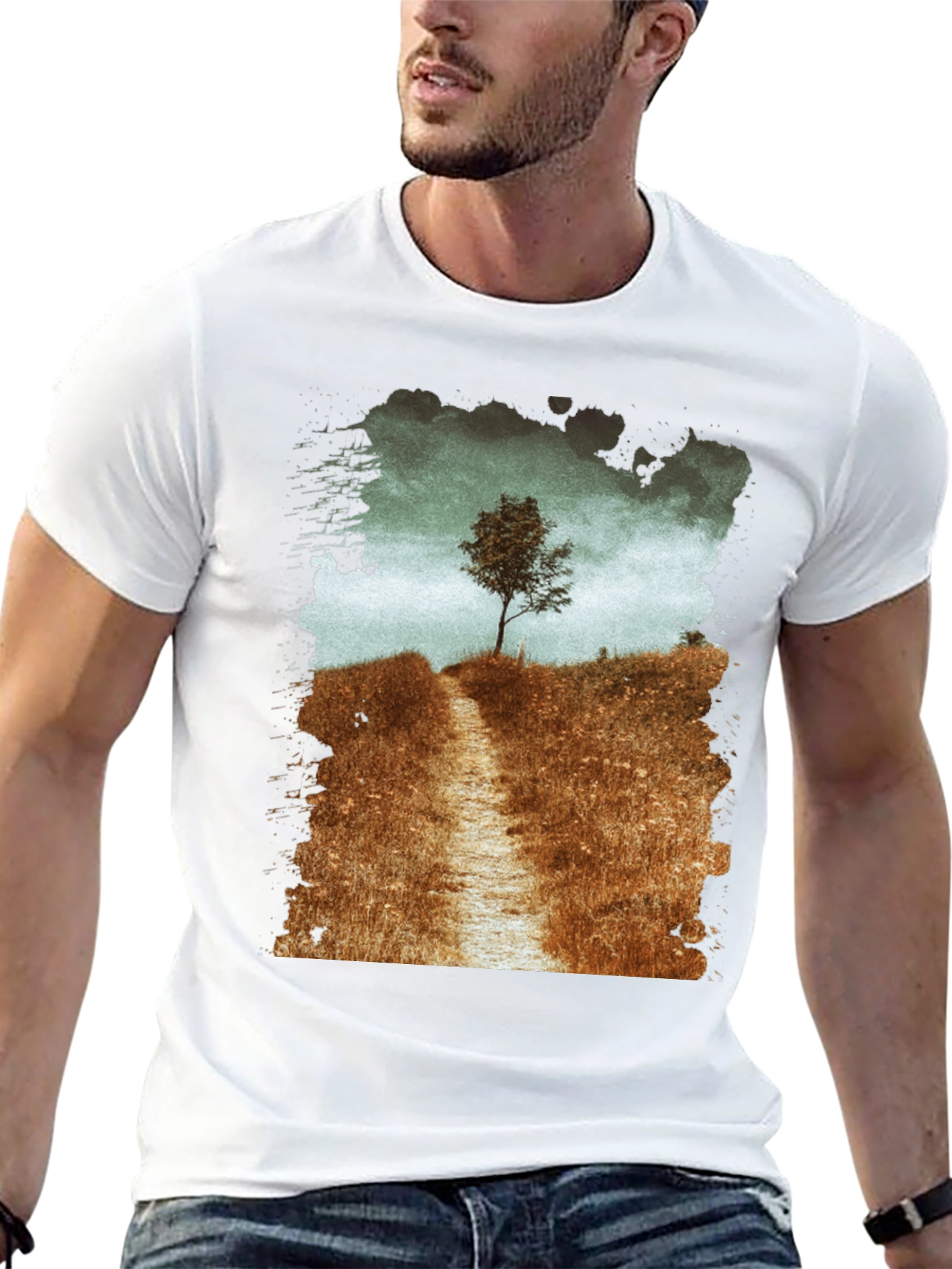 Nature Path Graphic T-Shirt