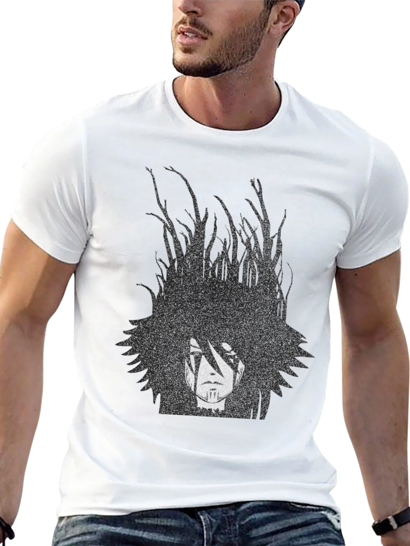 Anime Graphic T-Shirt - Black