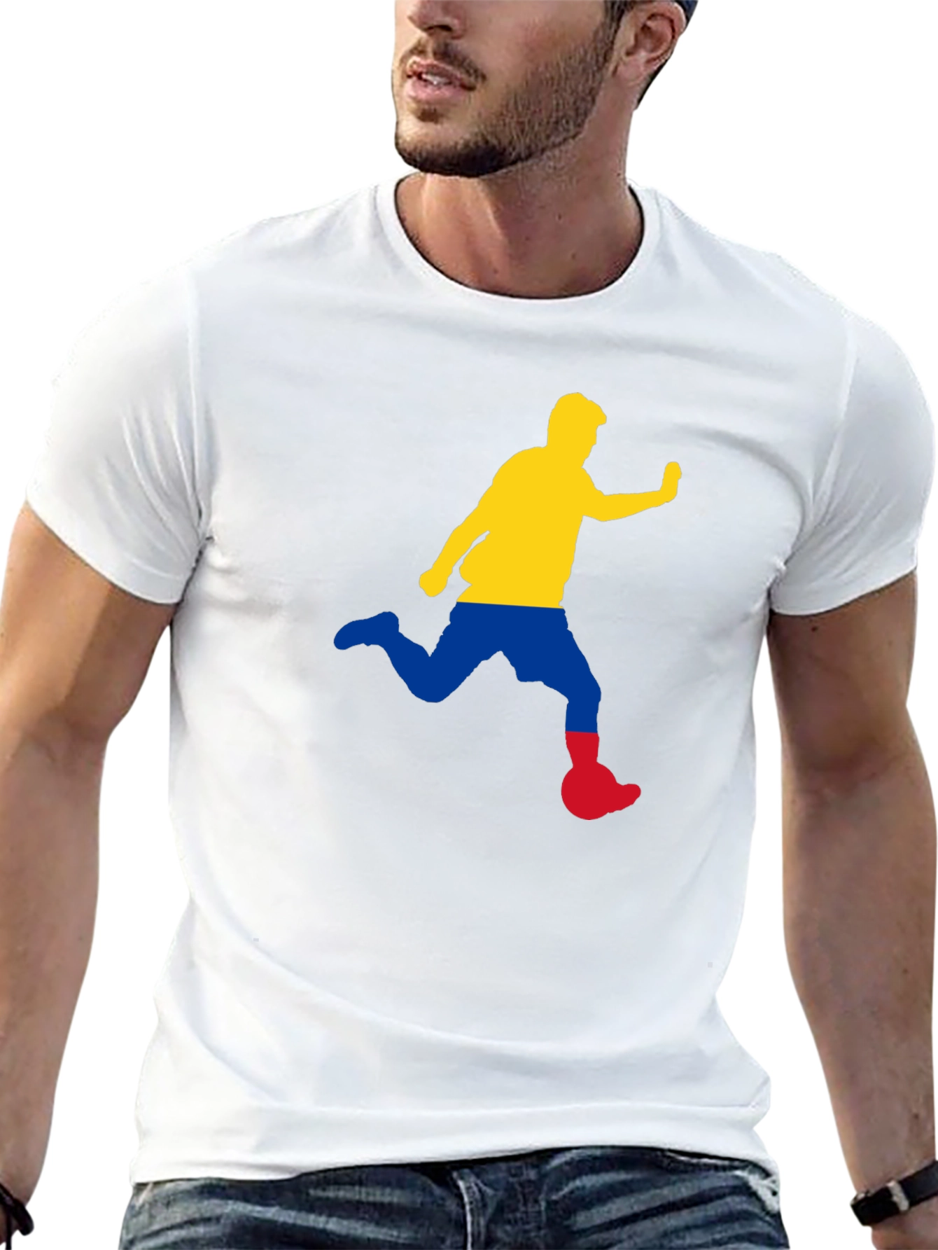 Soccer Player Graphic Tee - Unique Design