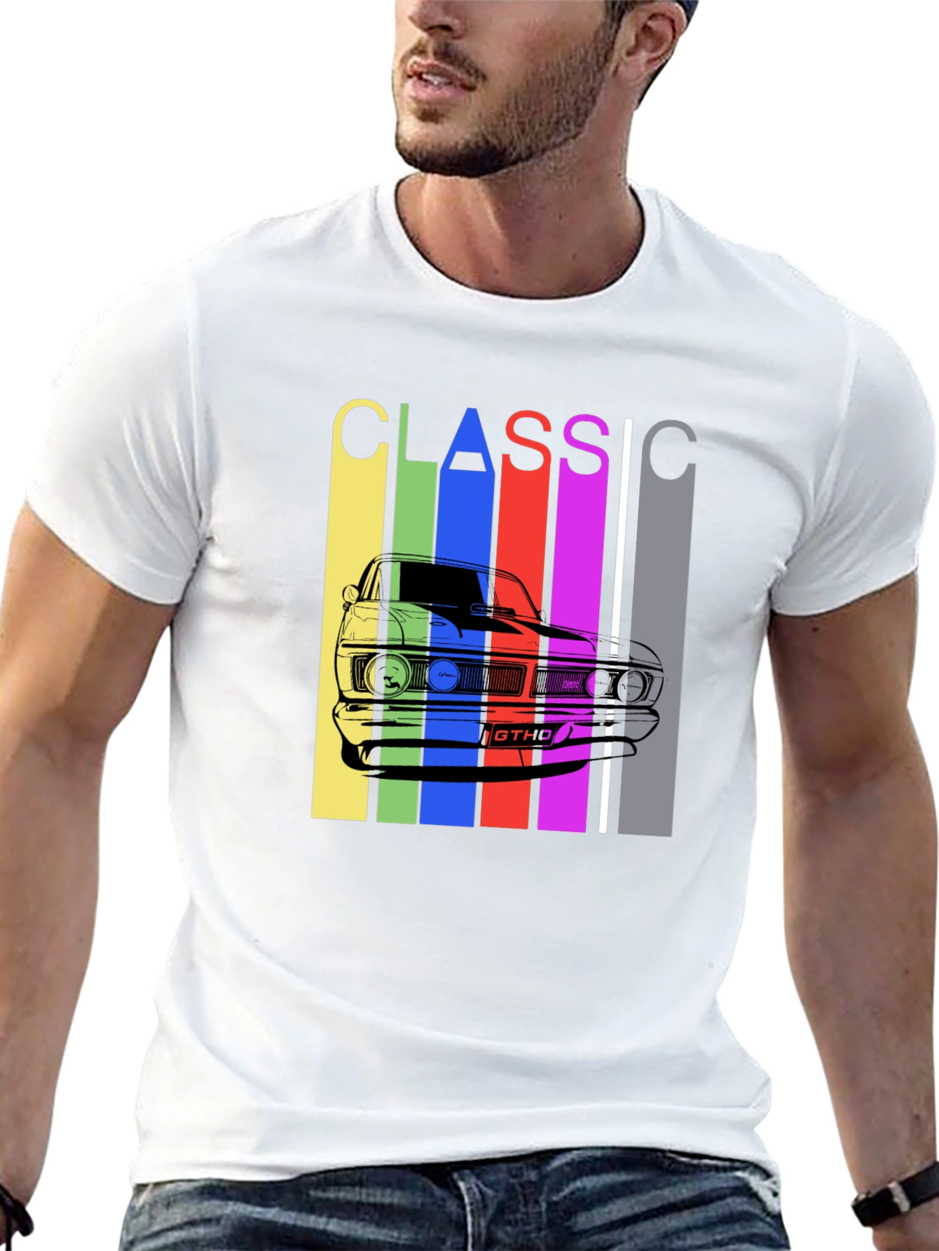 Classic Car T-Shirt - Retro Style Mens Tee
