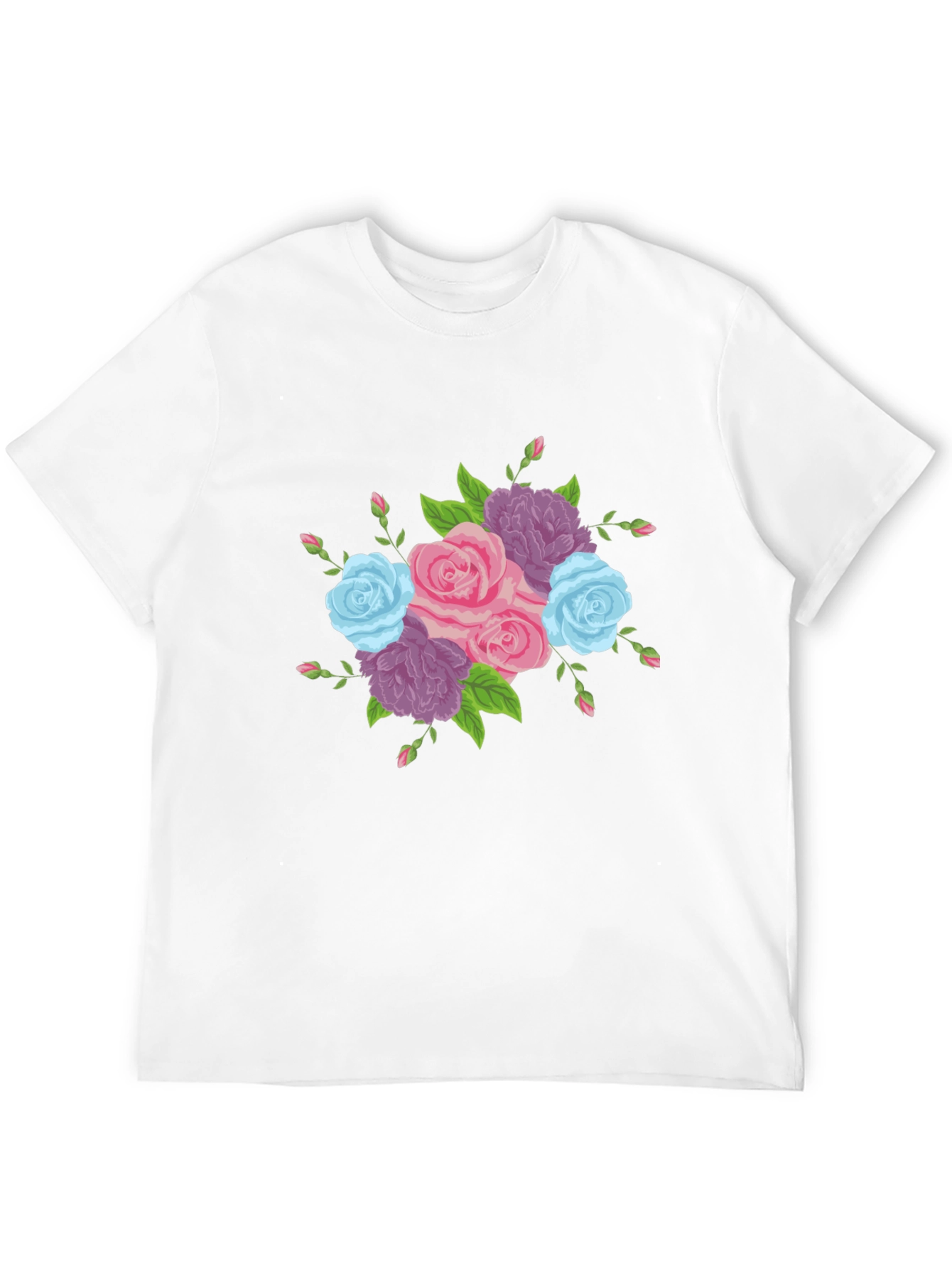 Floral Bouquet Graphic Tee - Stylish Comfort