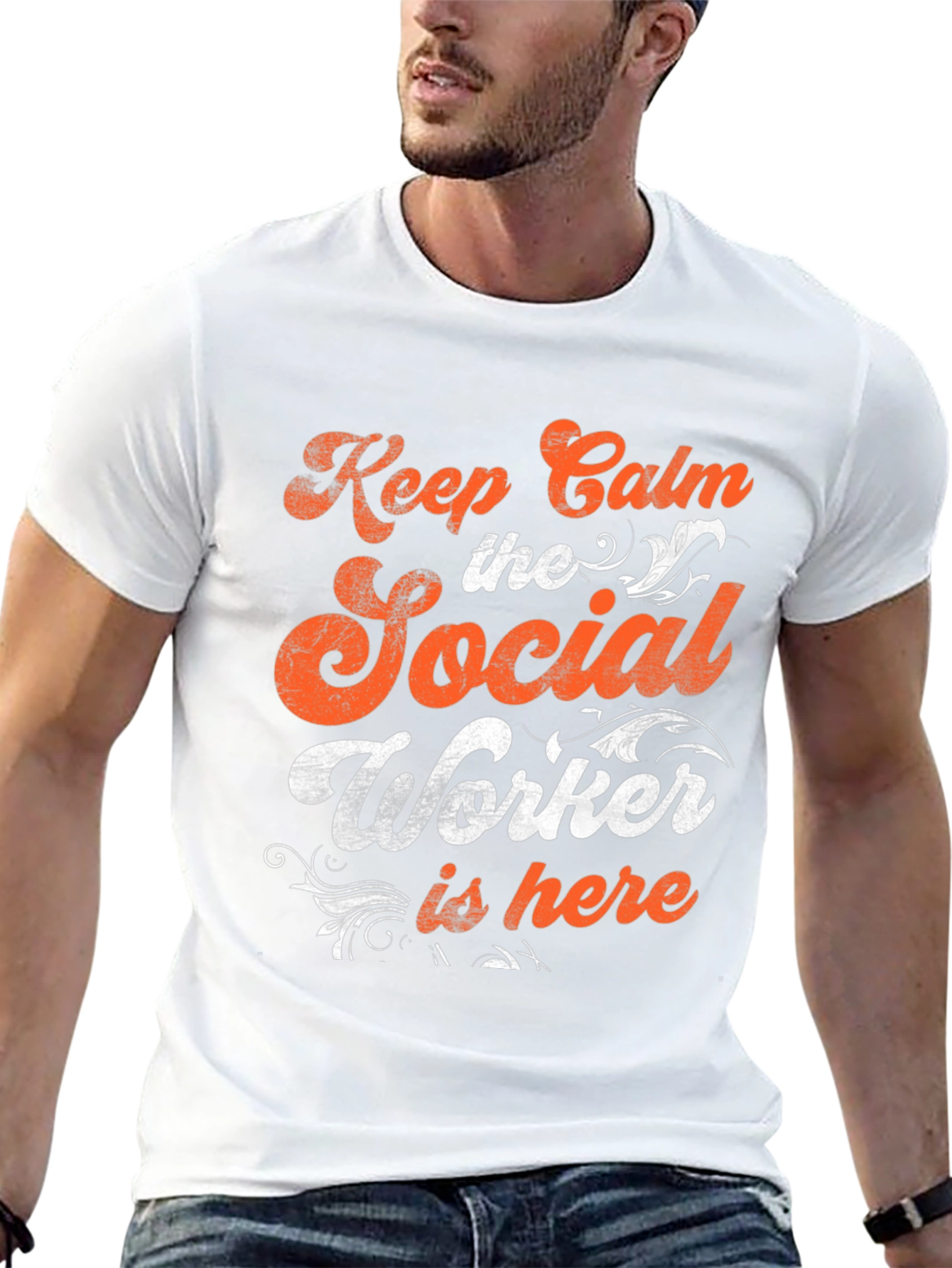 Social Worker T-Shirt - Keep Calm Funny Tee
