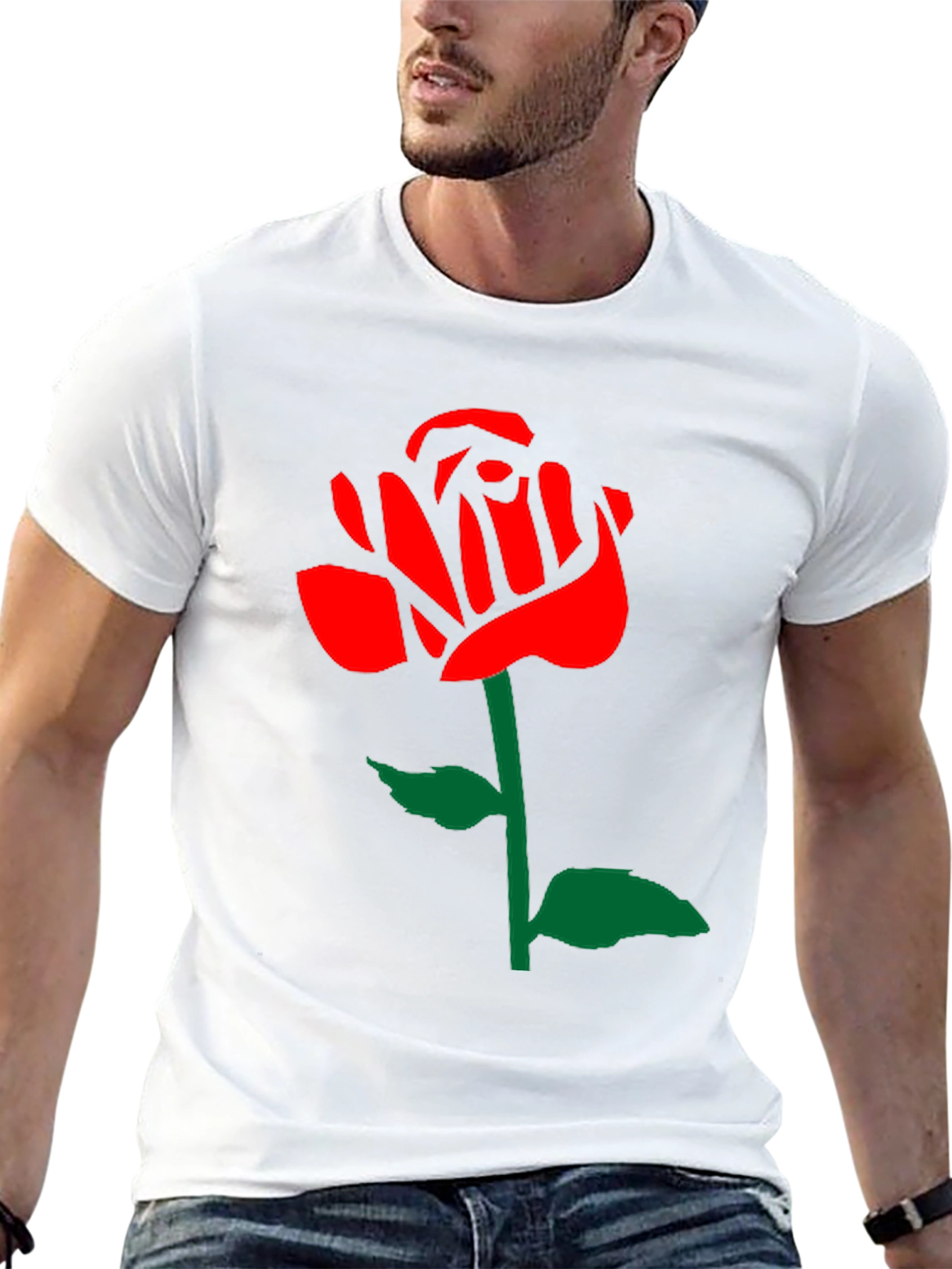 Rose Graphic Tee - Stylish Casual Wear