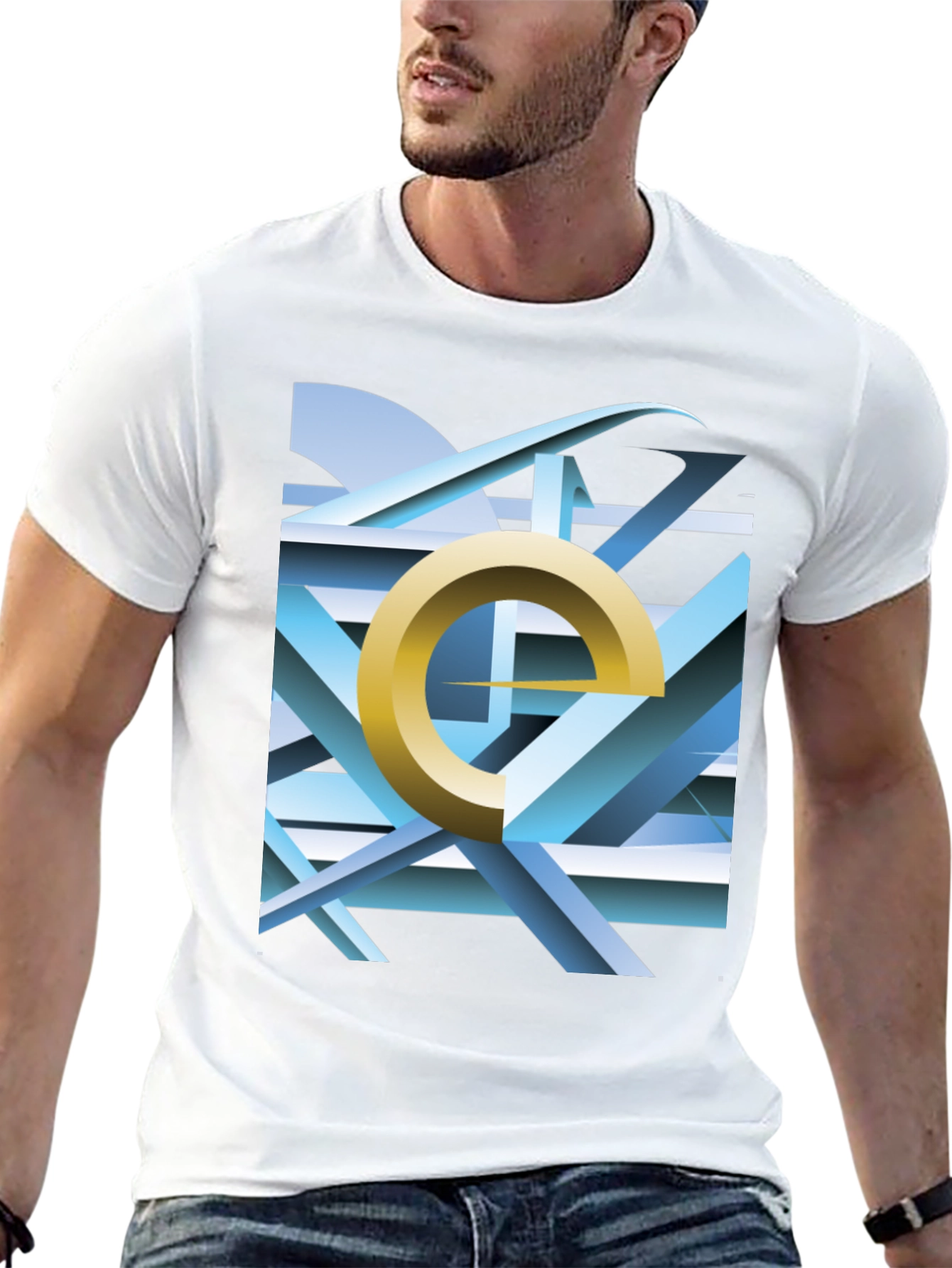 Abstract Geometric Graphic Tee