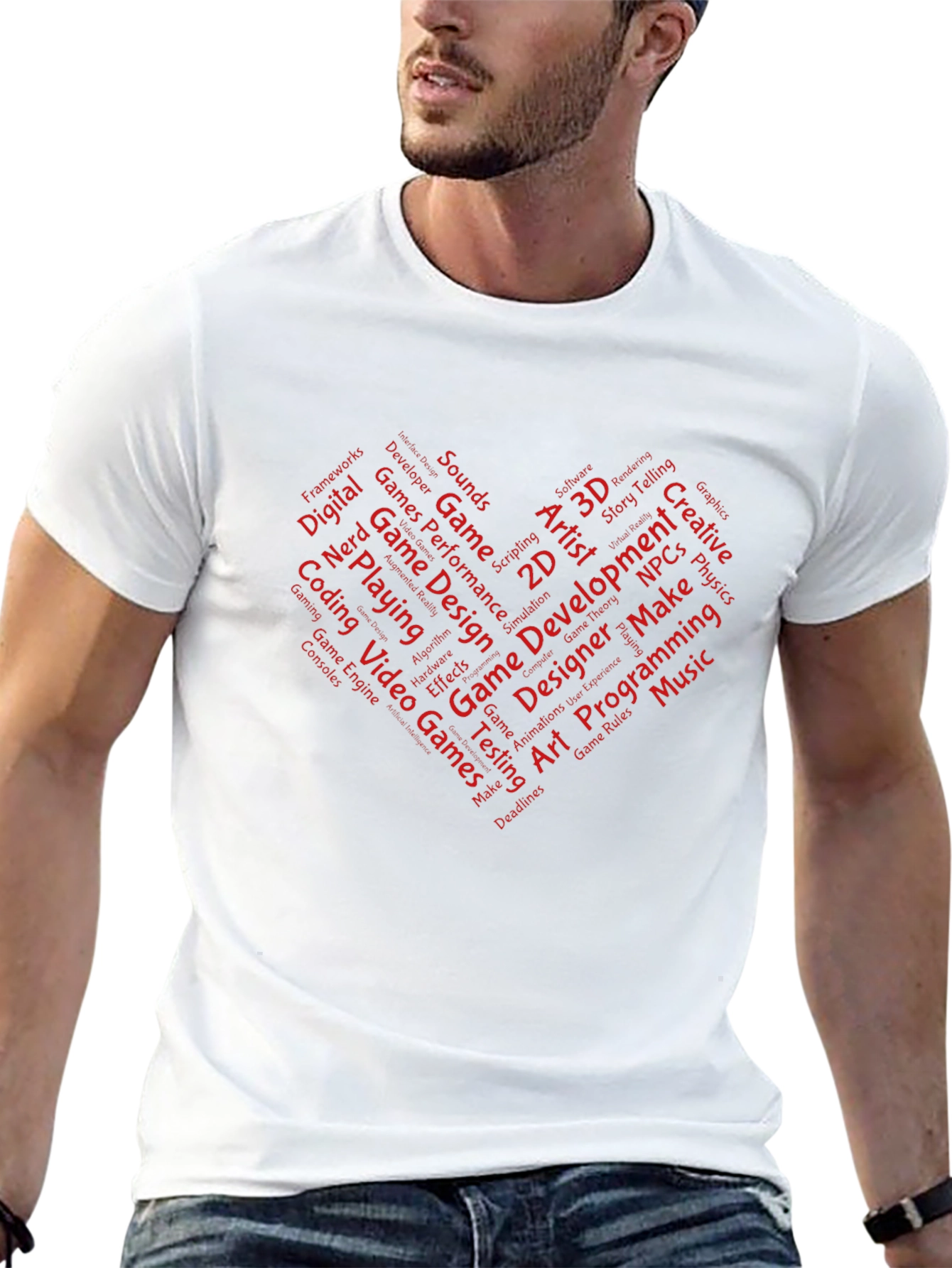 Game Developer Heart T-Shirt - Gamer Gift