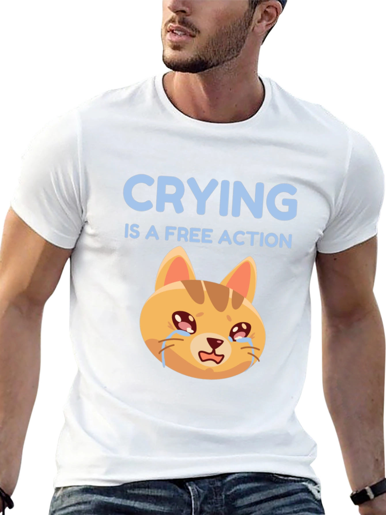 Crying is a Free Action T-Shirt