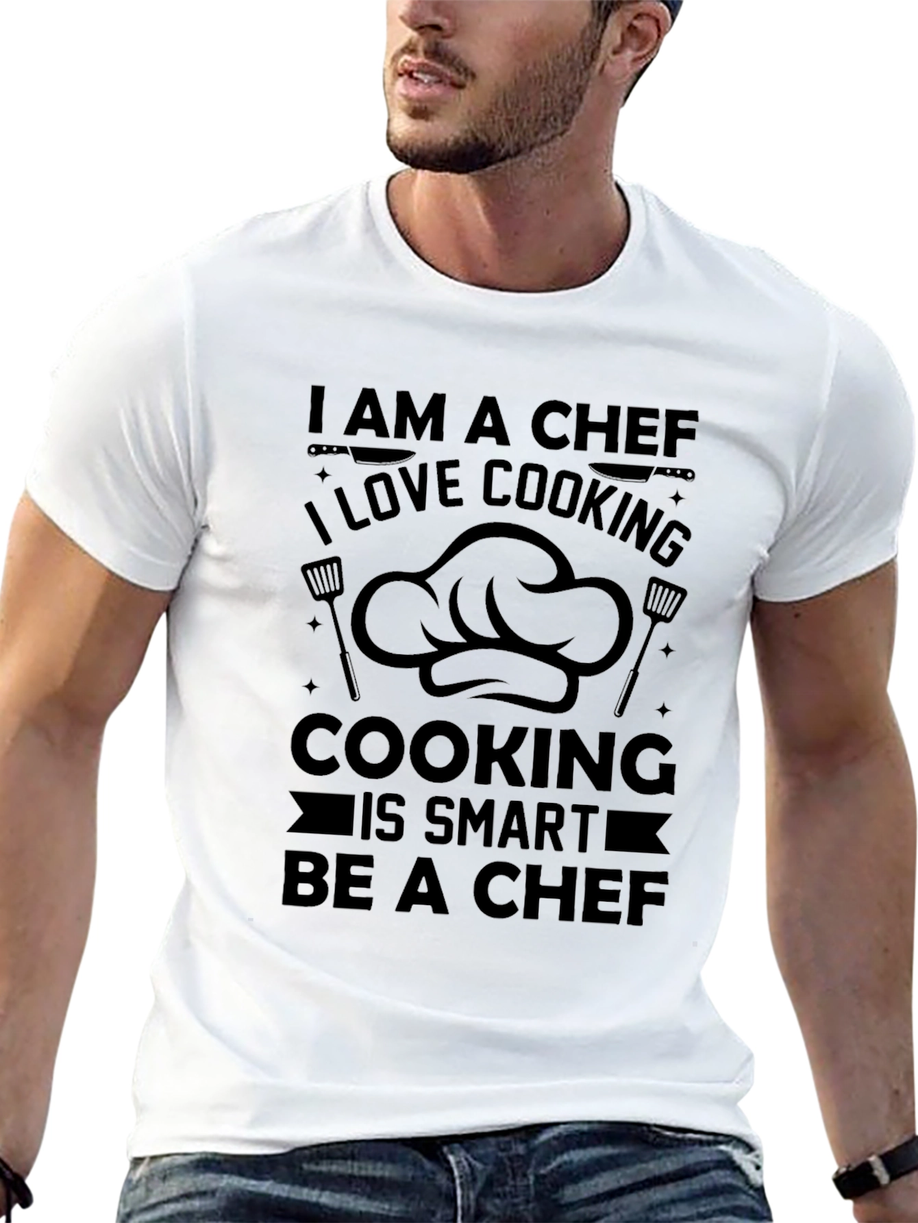 Chef T-Shirt - I Love Cooking Tee