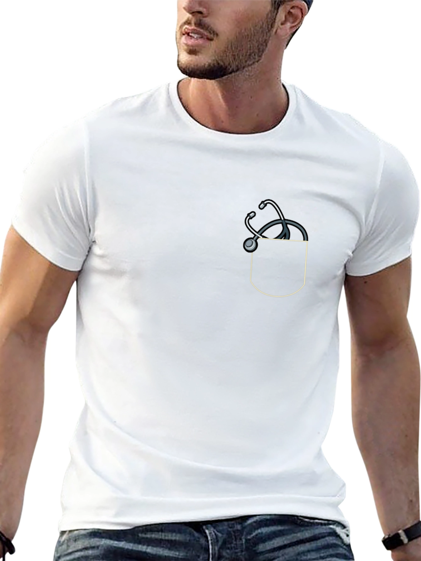 Stethoscope Pocket Graphic Tee
