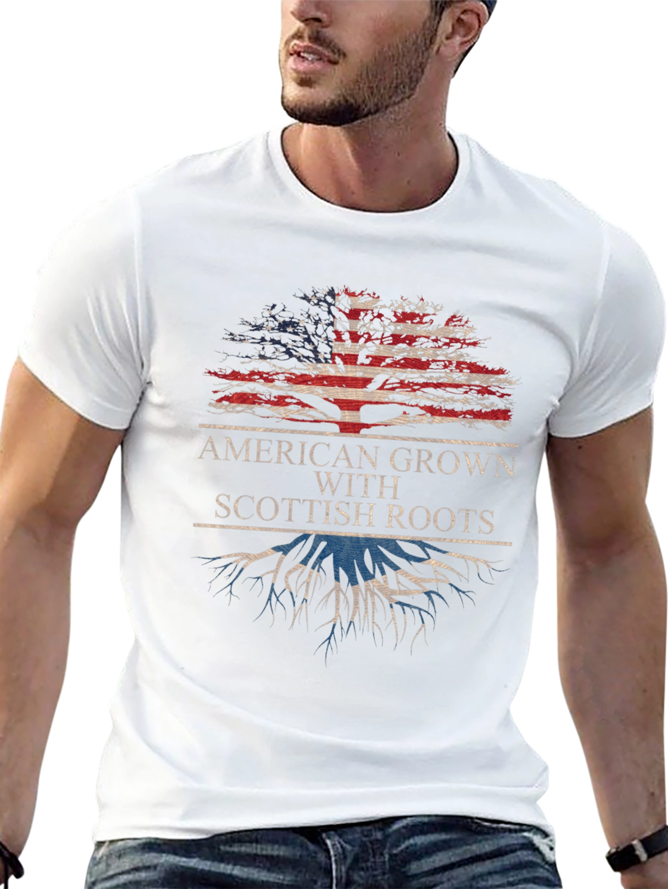 American Grown Scottish Roots T-Shirt