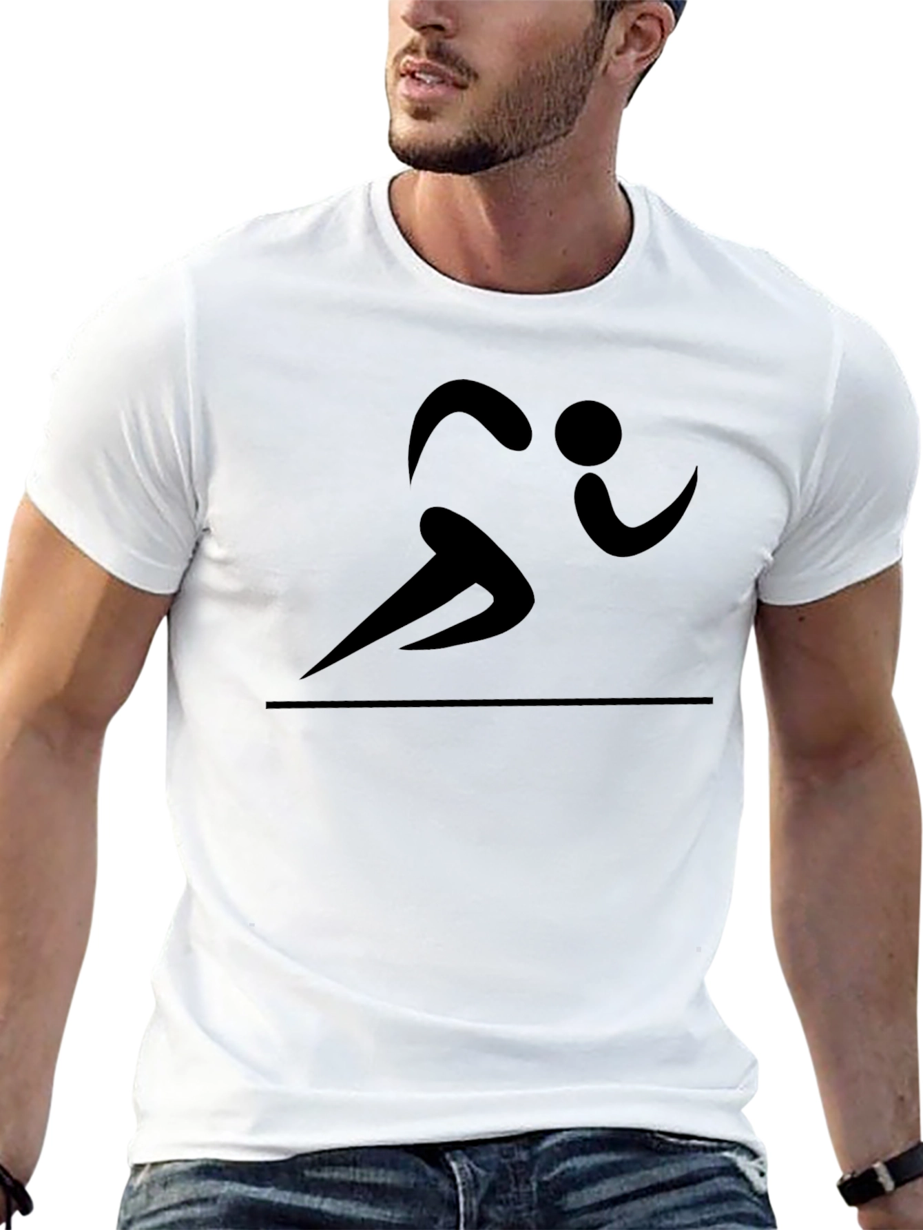 Running Figure Graphic Tee - Black